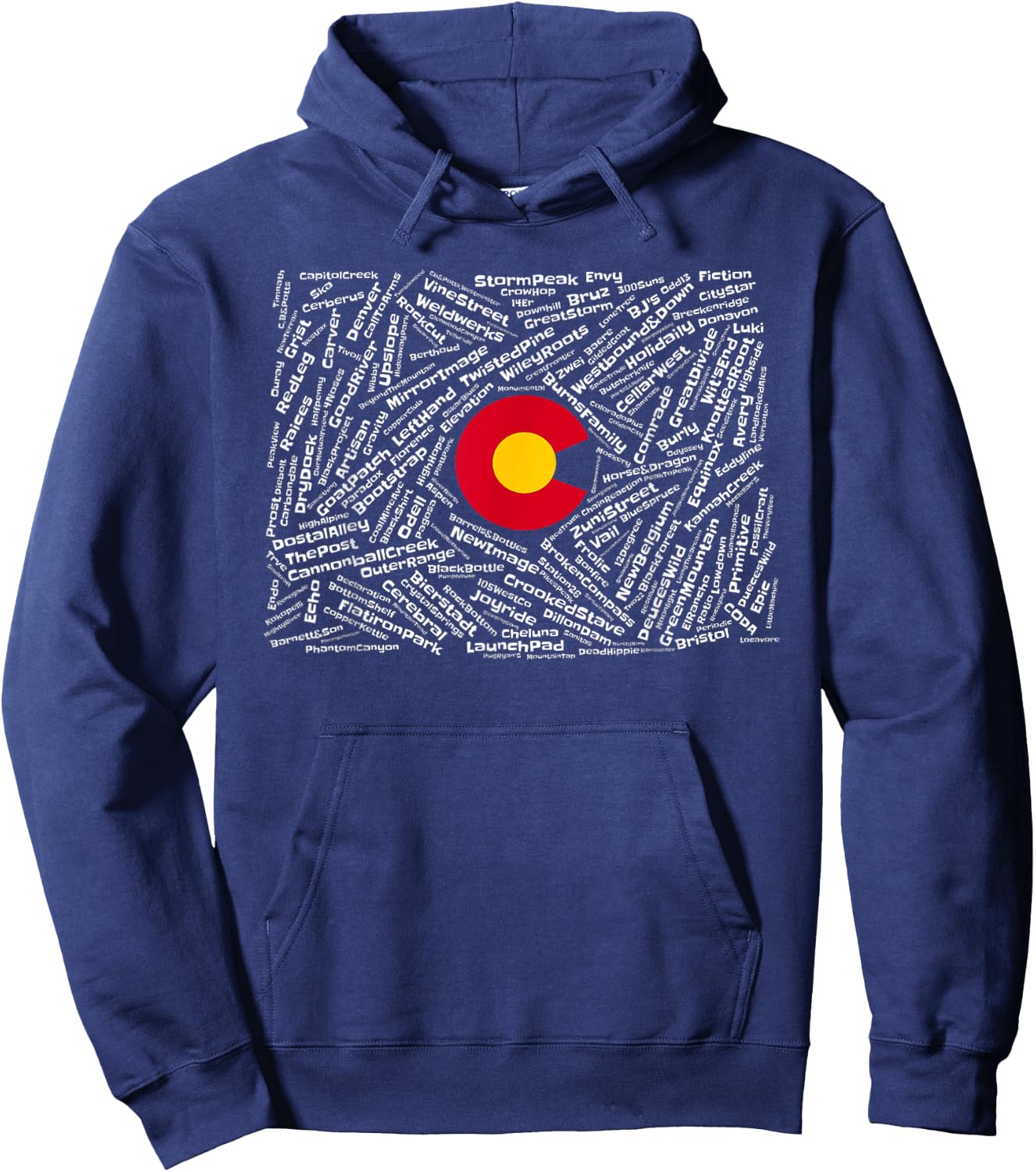 Colorado Breweries Hoodie - Hoodie | Navy