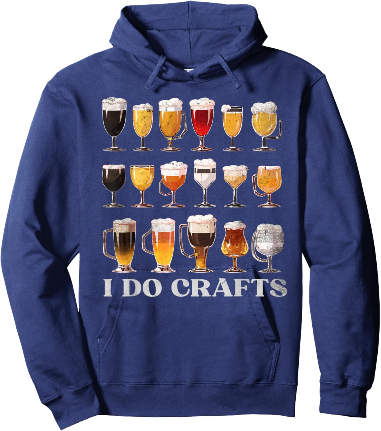 Craft Beer Vintage - I Do Crafts Home Brew Costume Hoodie - Hoodie | Navy