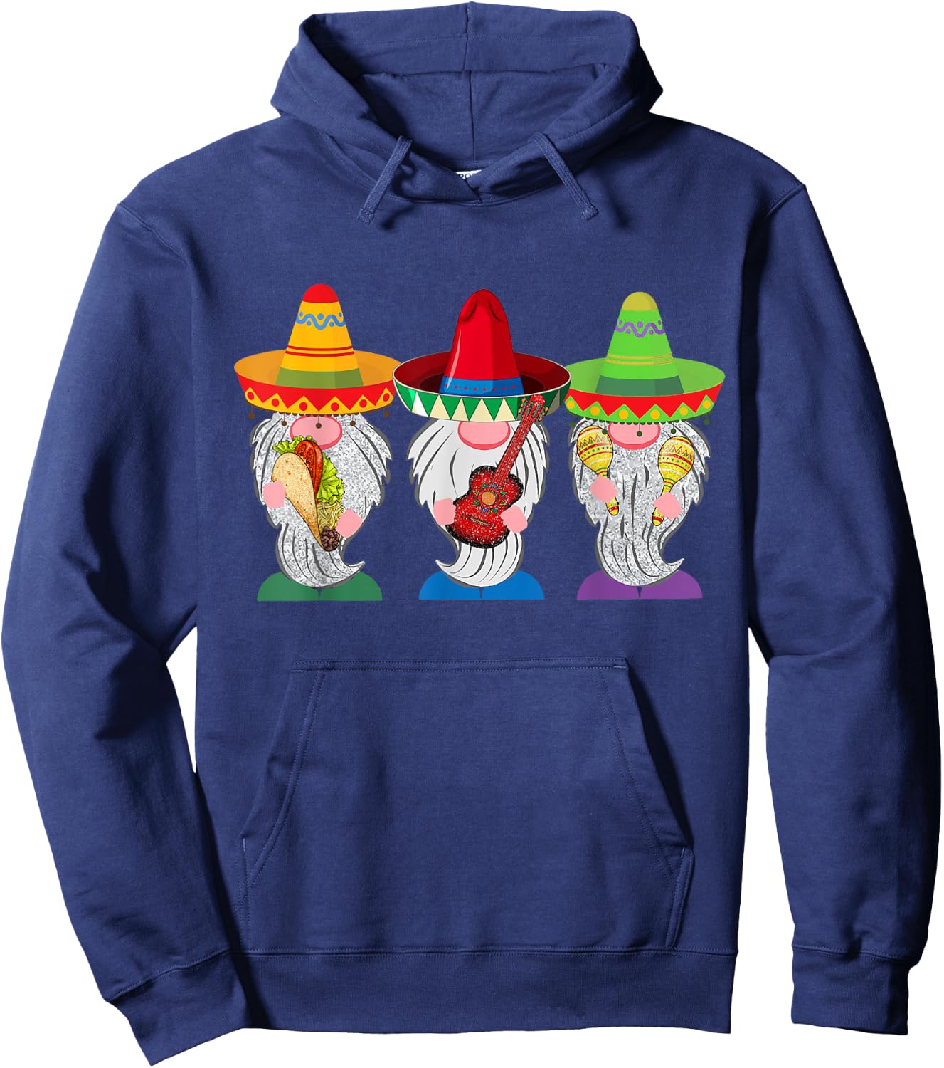 Cinco De Mayo Gnome Tacos Mexican Gift Men Women Kids Hoodie - Hoodie | Navy