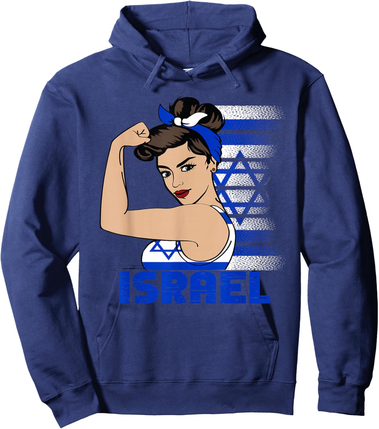 Israeli Girl Israel Girl Chica Israel Hoodie - Hoodie | Navy