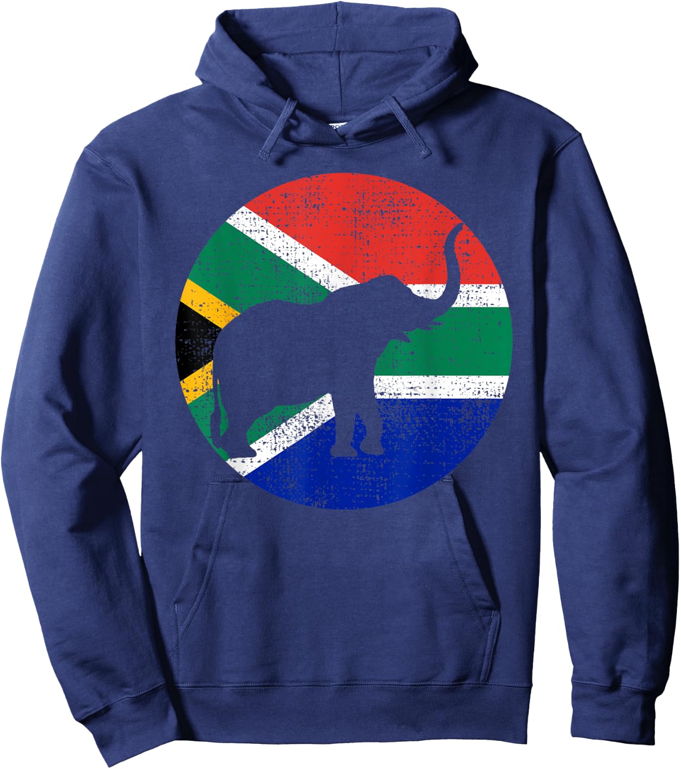 Elephant South Africa Safari Vintage Gift Hoodie - Hoodie | Navy