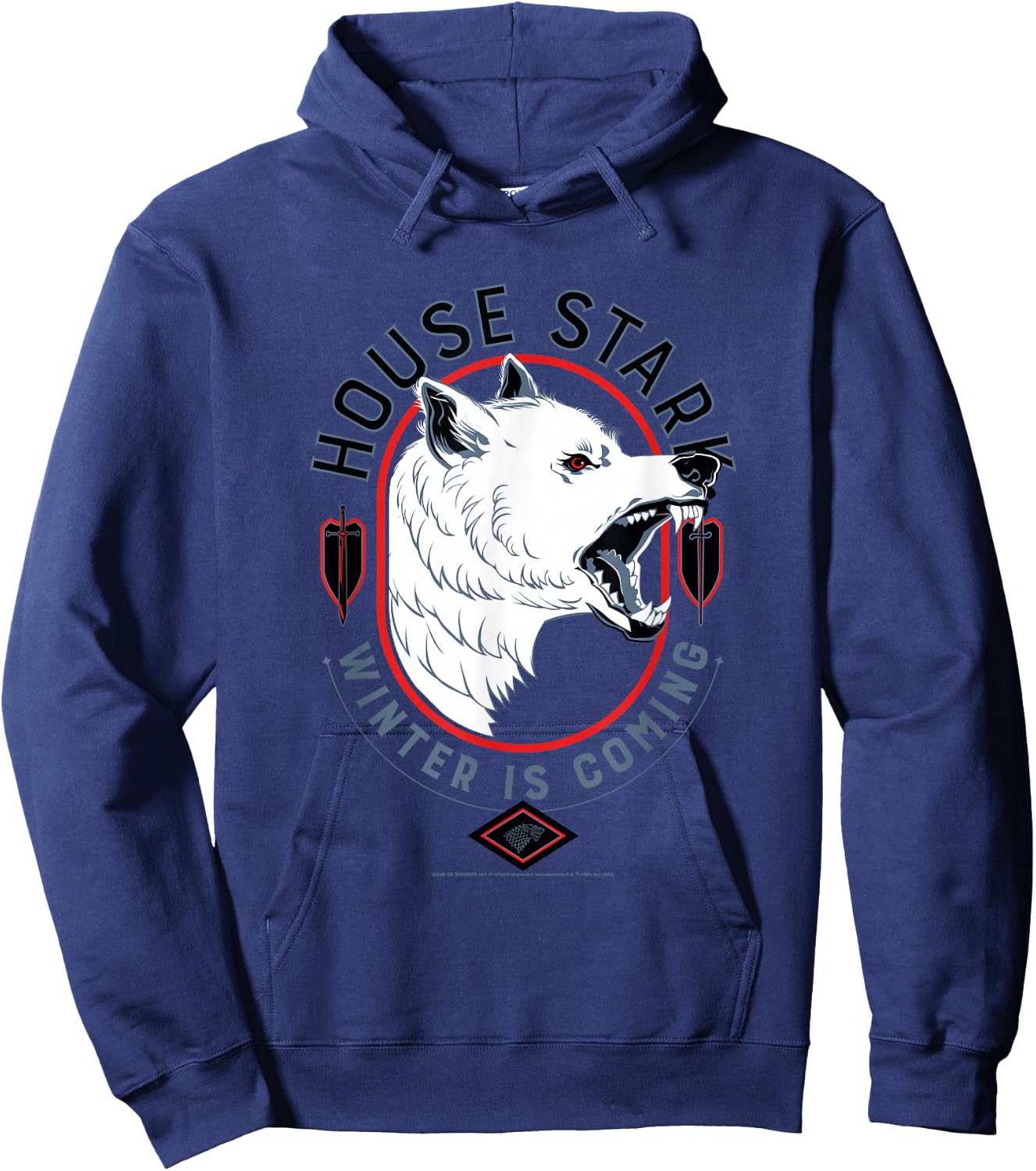 Game of Thrones House Stark Winter is Coming Hoodie - Hoodie | Navy