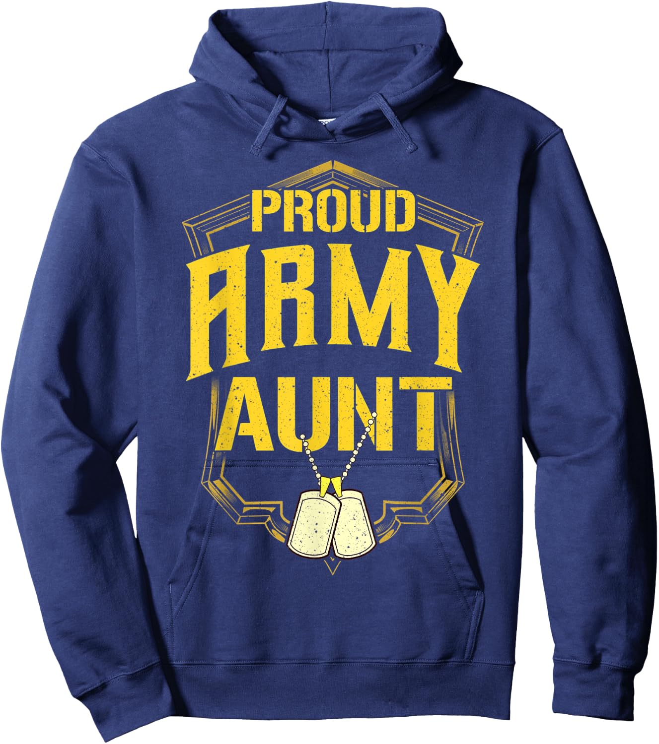 Proud Army Aunt Shirt Military Pride T Shirt Hoodie - Hoodie | Navy