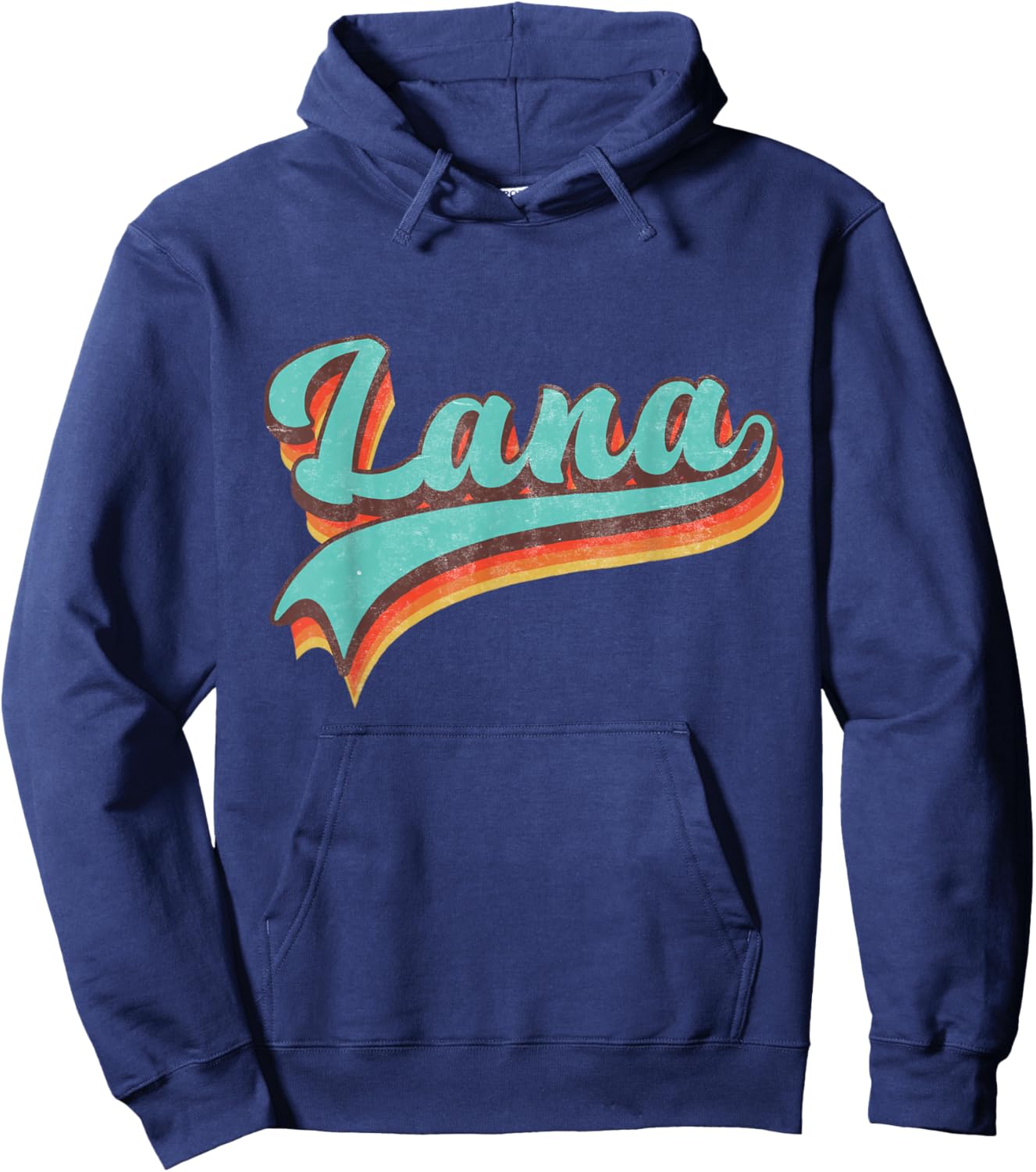 Graphic Lana Proud Name Personalized Vintage Retro Name Hoodie - Hoodie | Navy