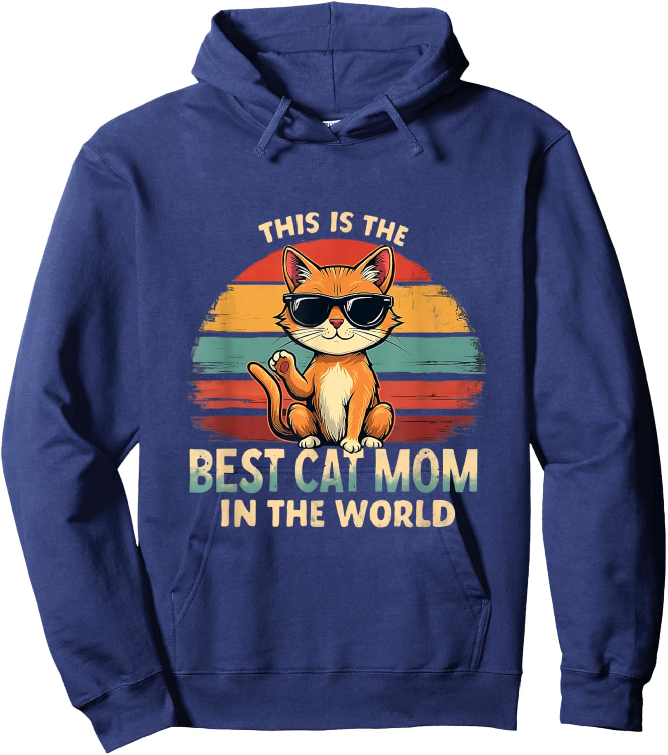 Custom Cat Parent Mom Paws Hoodie - Hoodie | Navy