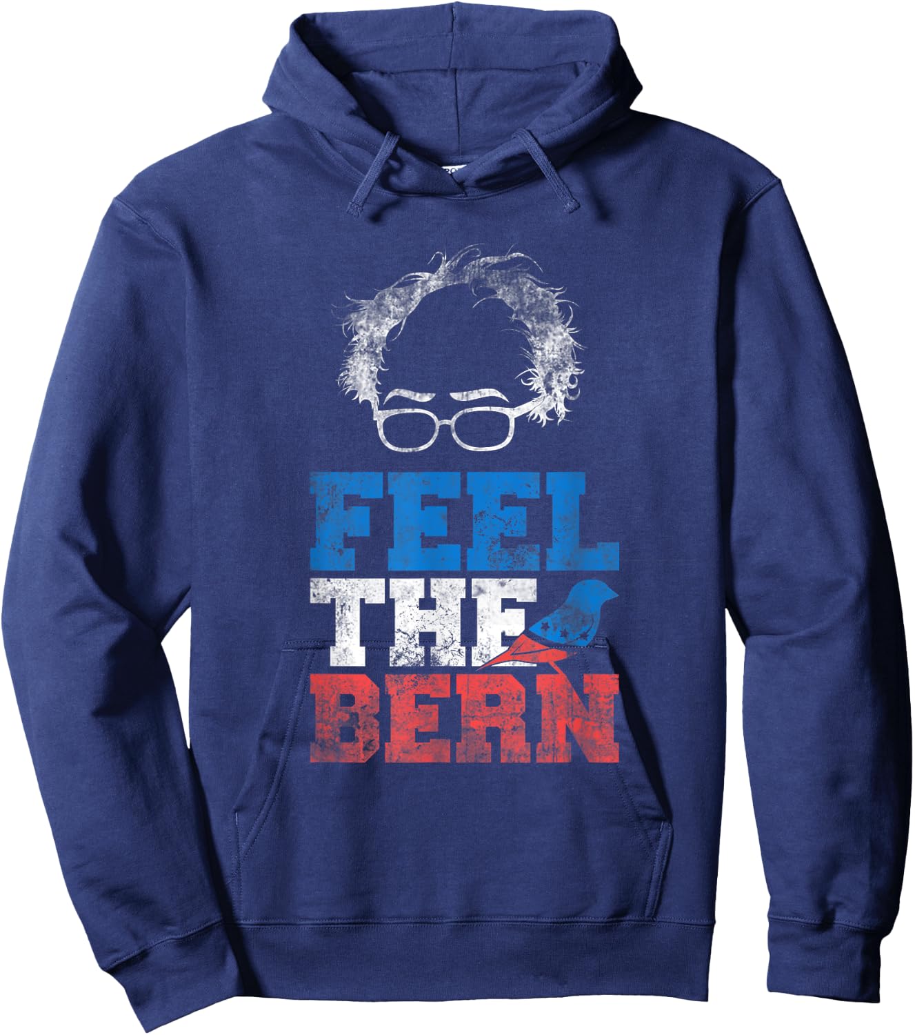 Bernie 2020 - Feel The Bern Bernie Sanders Sparrow Bird Hoodie - Hoodie | Navy