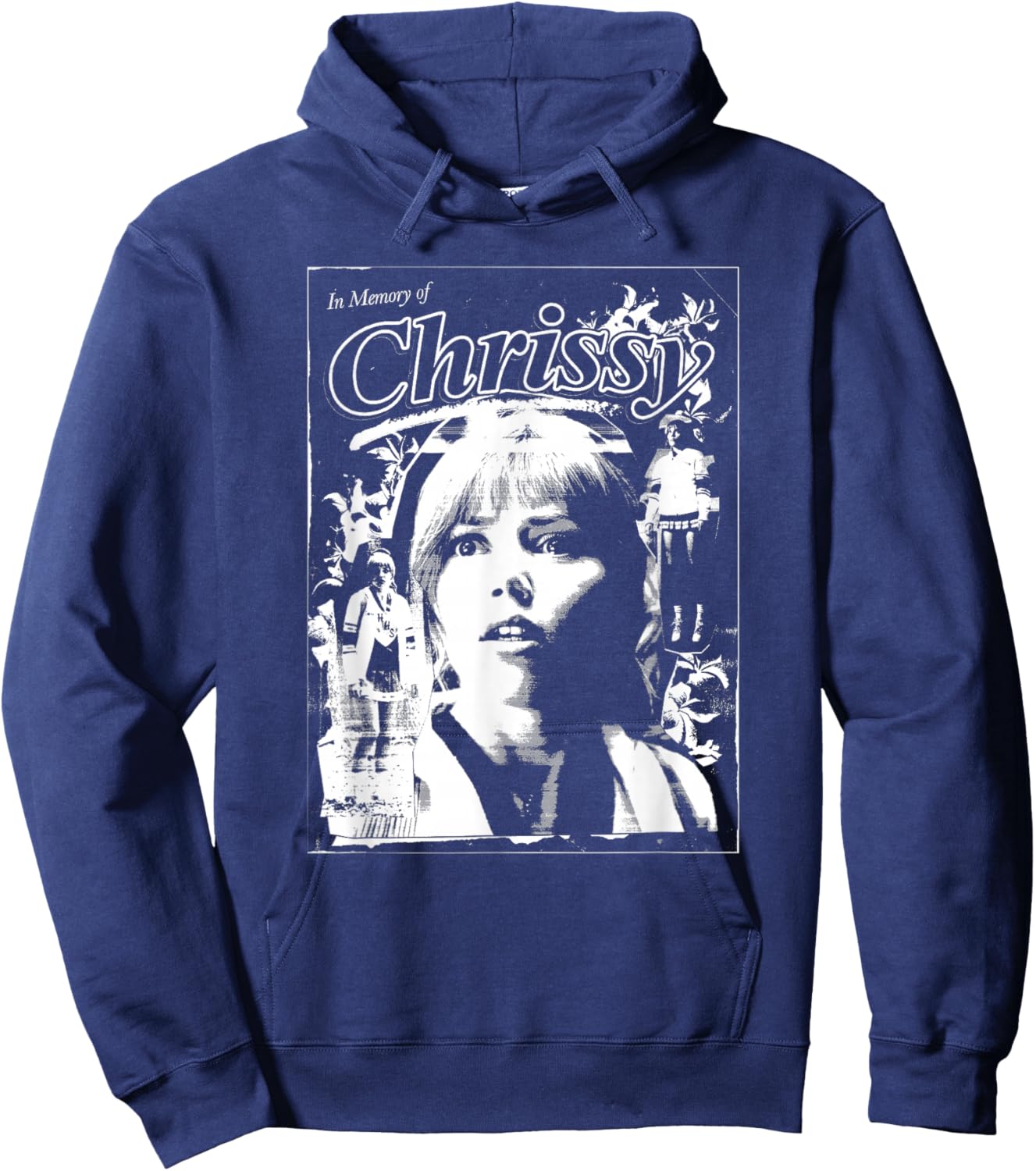 Stranger Things Hellfire Club Chrissy In Memory of Hoodie - Hoodie | Navy