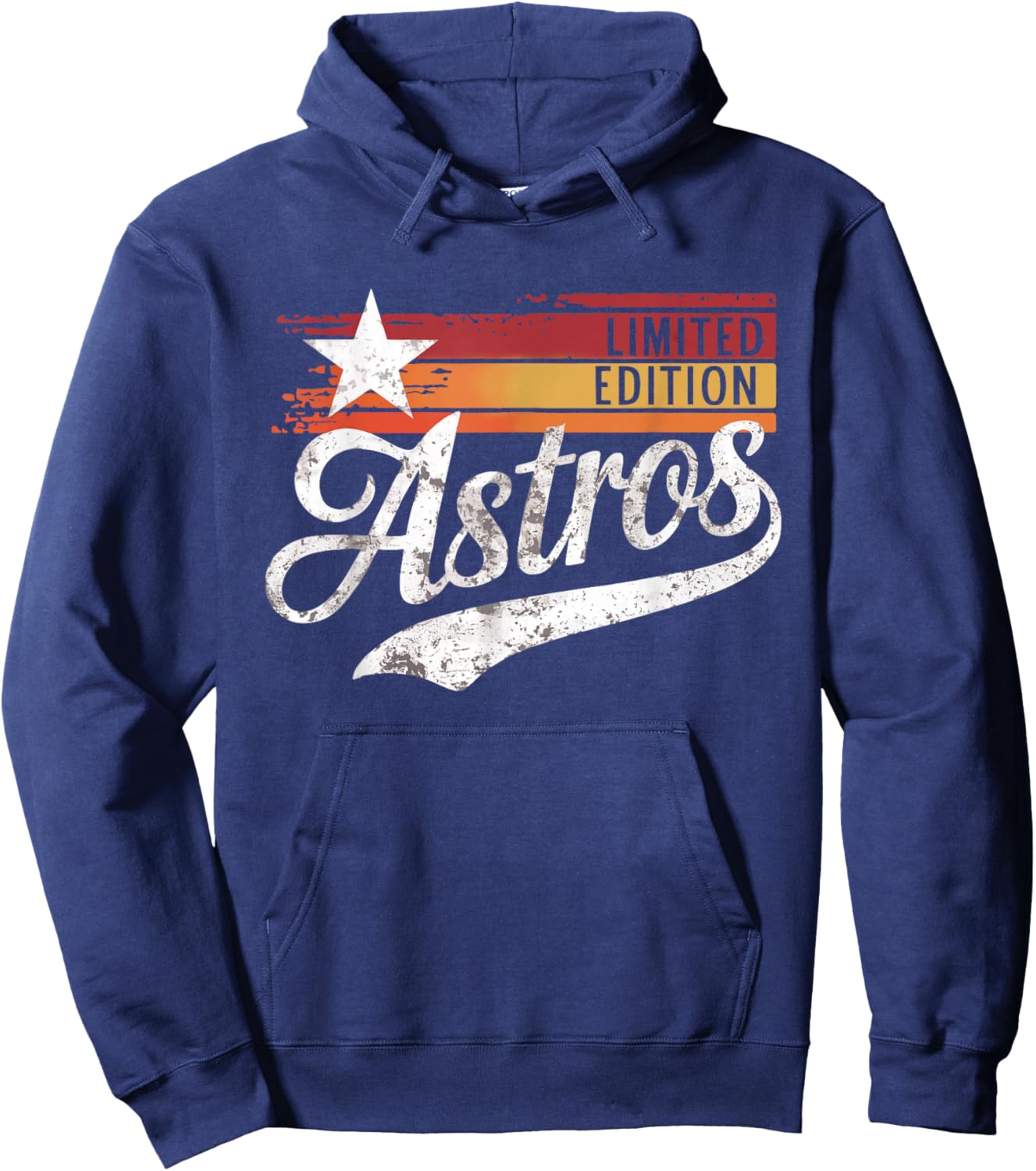 Retro Astros Name Vintage Style 70s 80s Hoodie - Hoodie | Navy