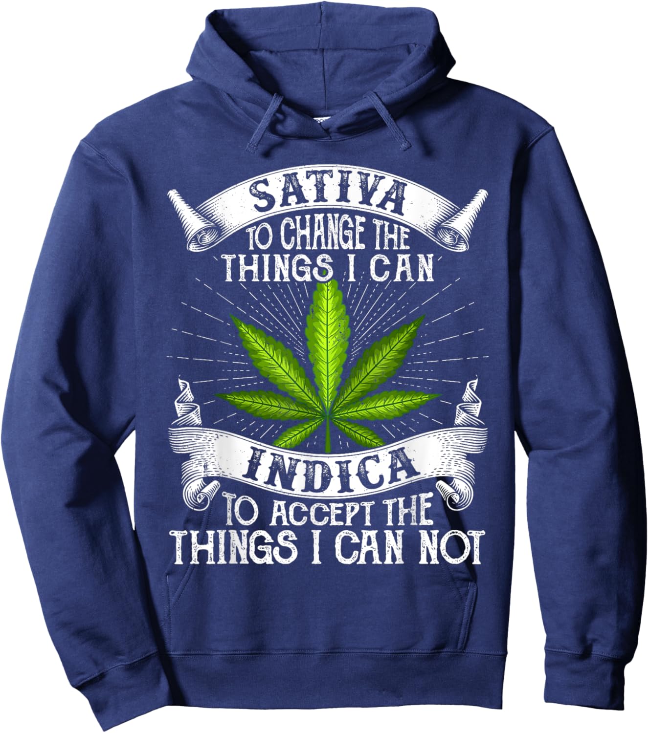 World's Dopest Mom Weed Leaf 420 Funny Mother's Day Hoodie - Hoodie | Navy