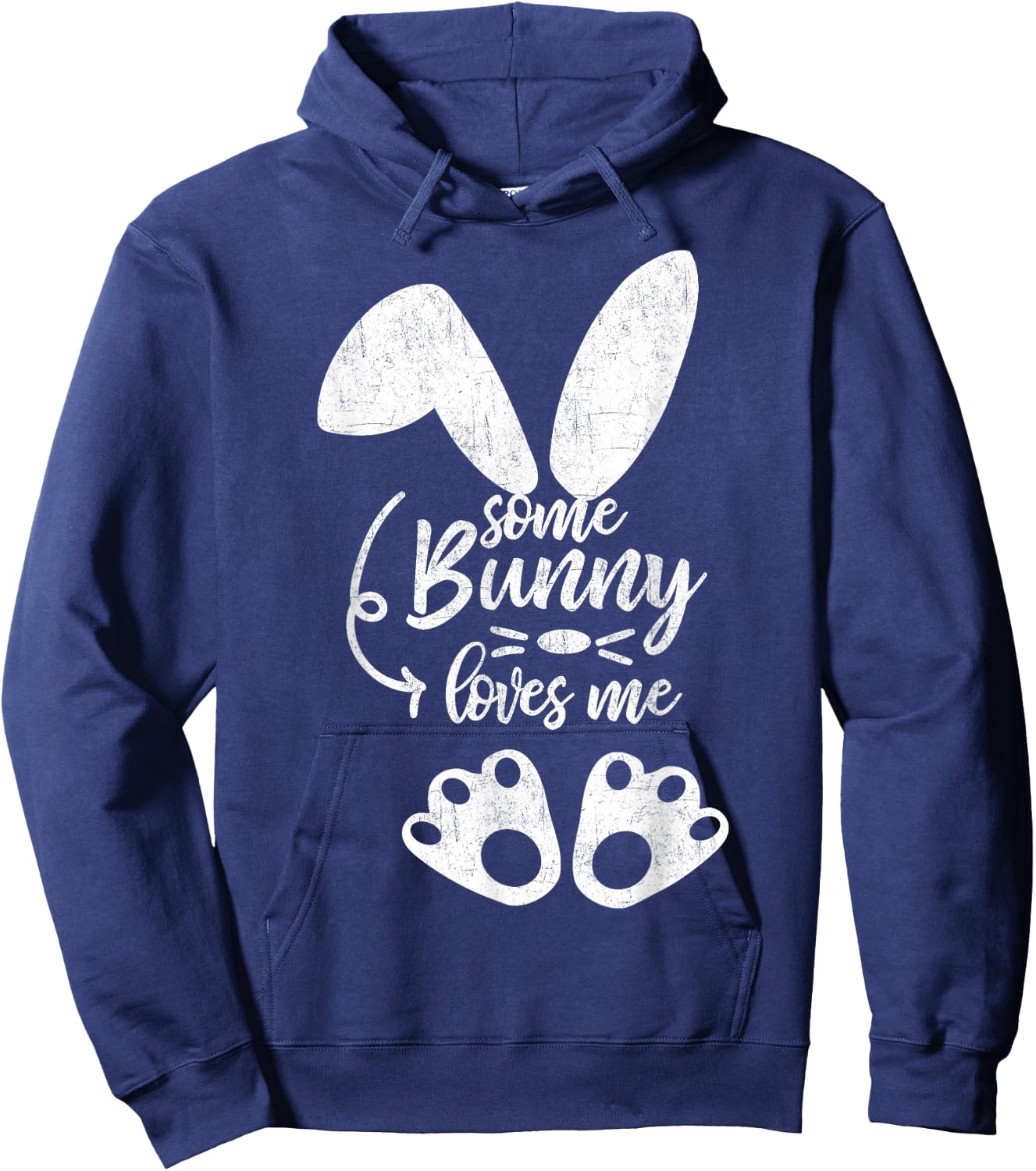 Some Bunny Loves Me Shirt Novelty Easter Gift Costume Hoodie - Hoodie | Navy