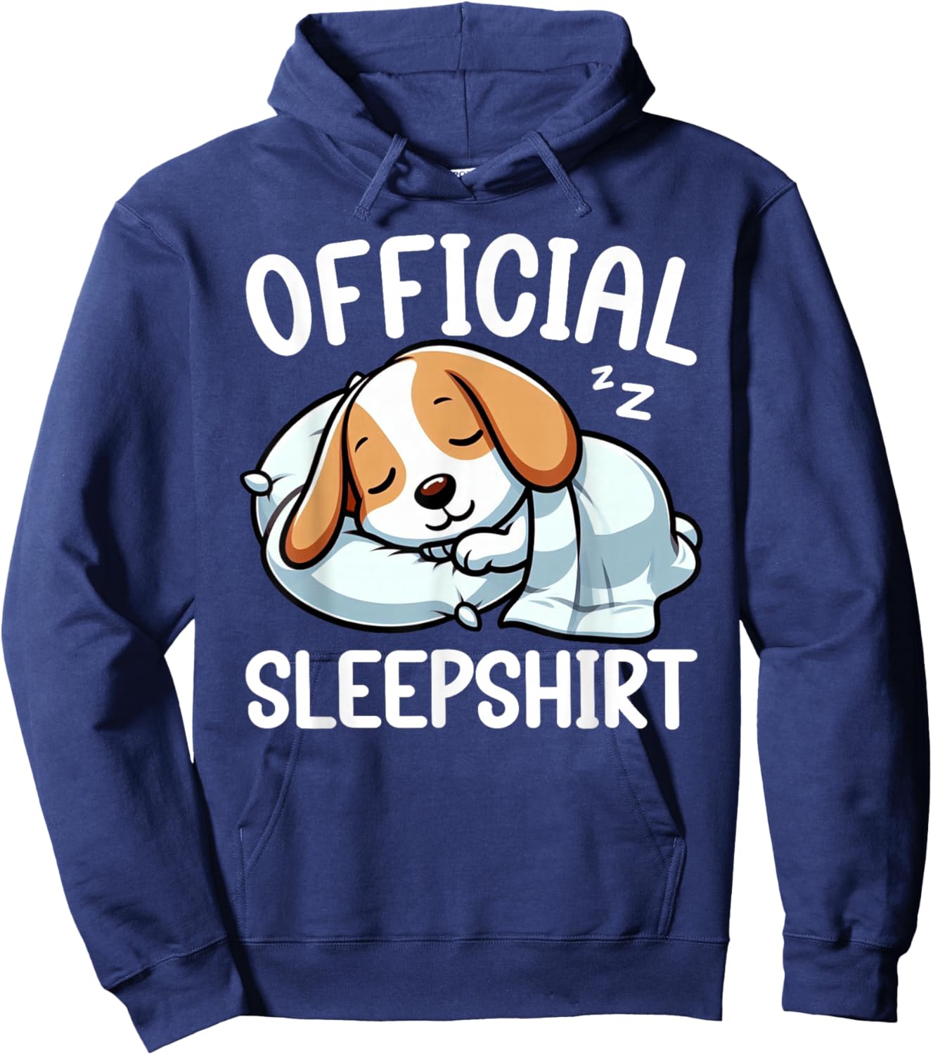 Official Sleepshirt Beagle Lover Funny Lazy Nap Dog Pajama Hoodie - Hoodie | Navy