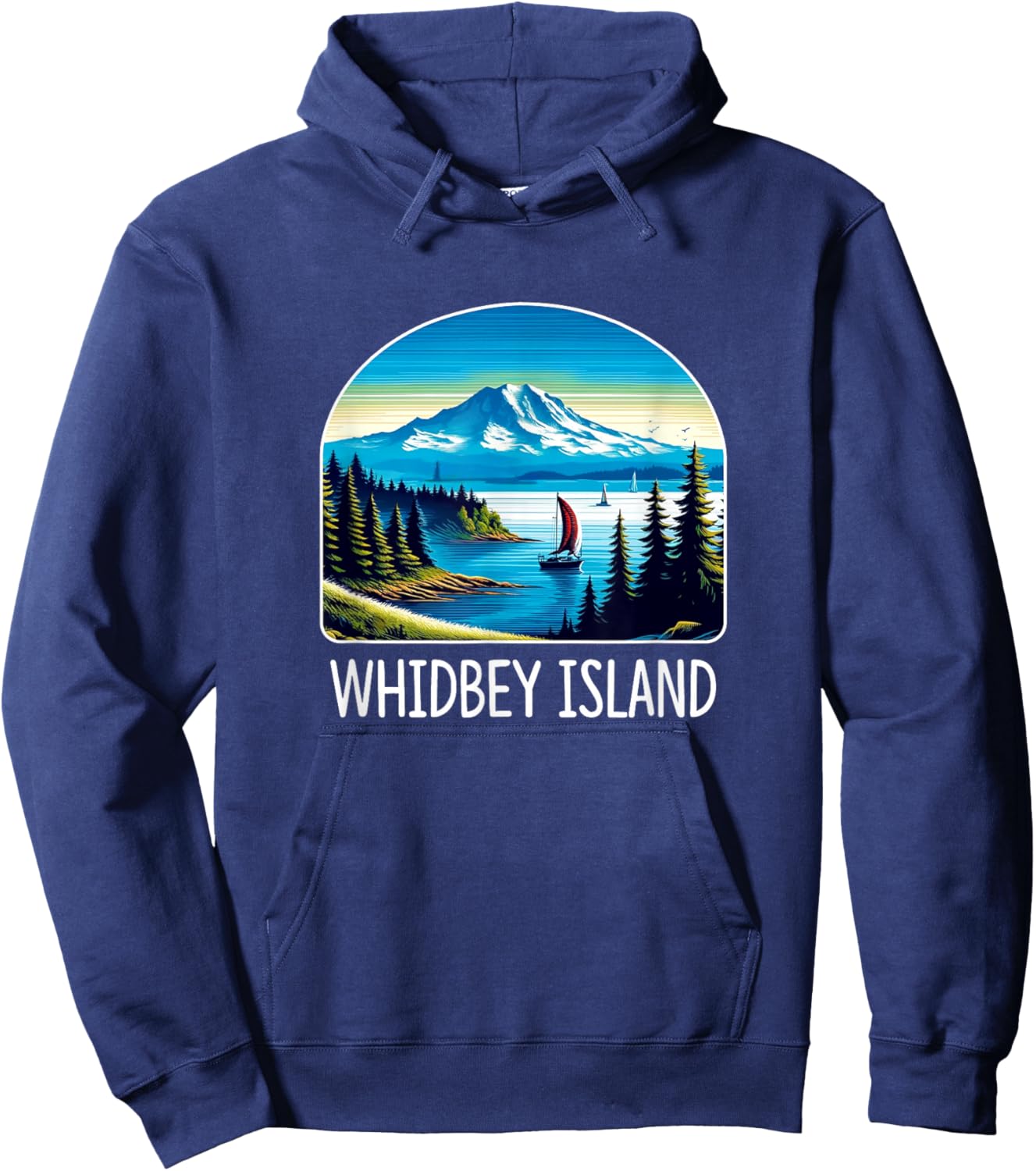 Whidbey Island - Washington Hoodie - Hoodie | Navy