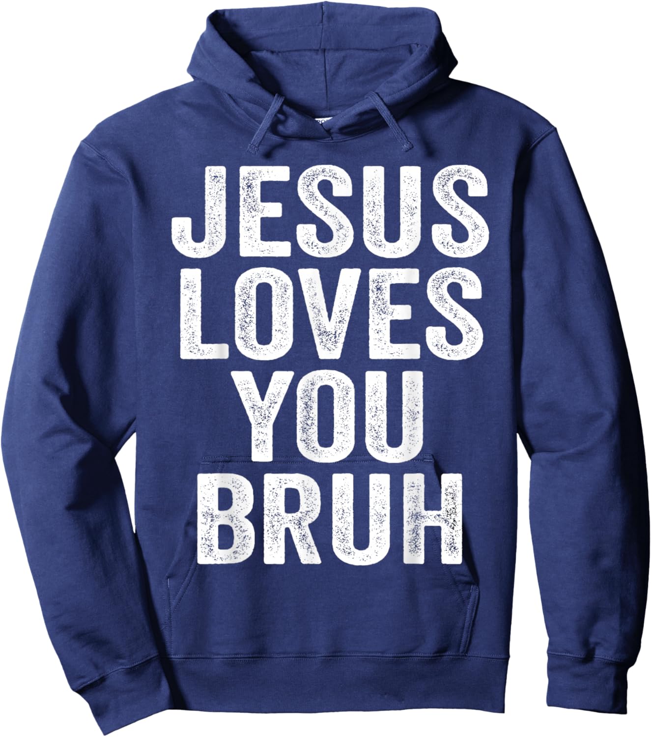 Jesus Loves You Bruh Hoodie - Hoodie | Navy