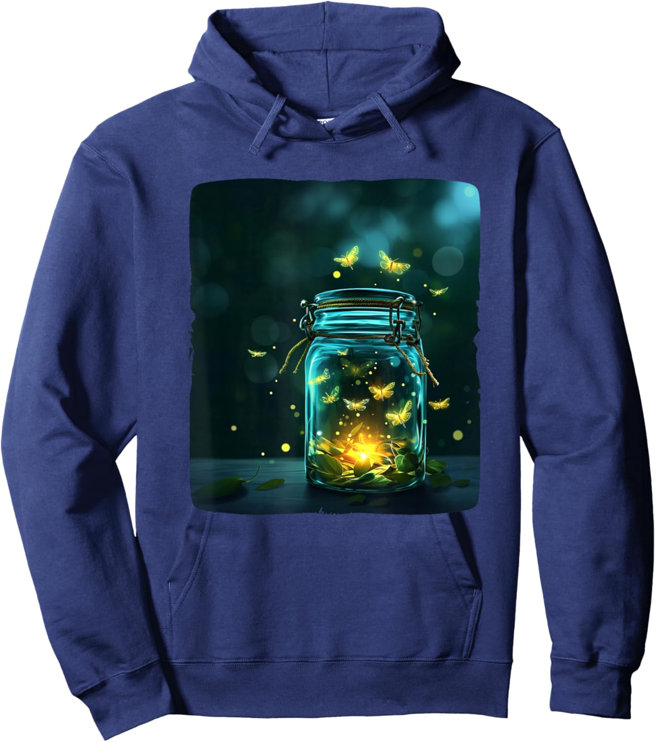 Cool insects in a Jar for fireflies lovers in summer nights Hoodie - Hoodie | Navy
