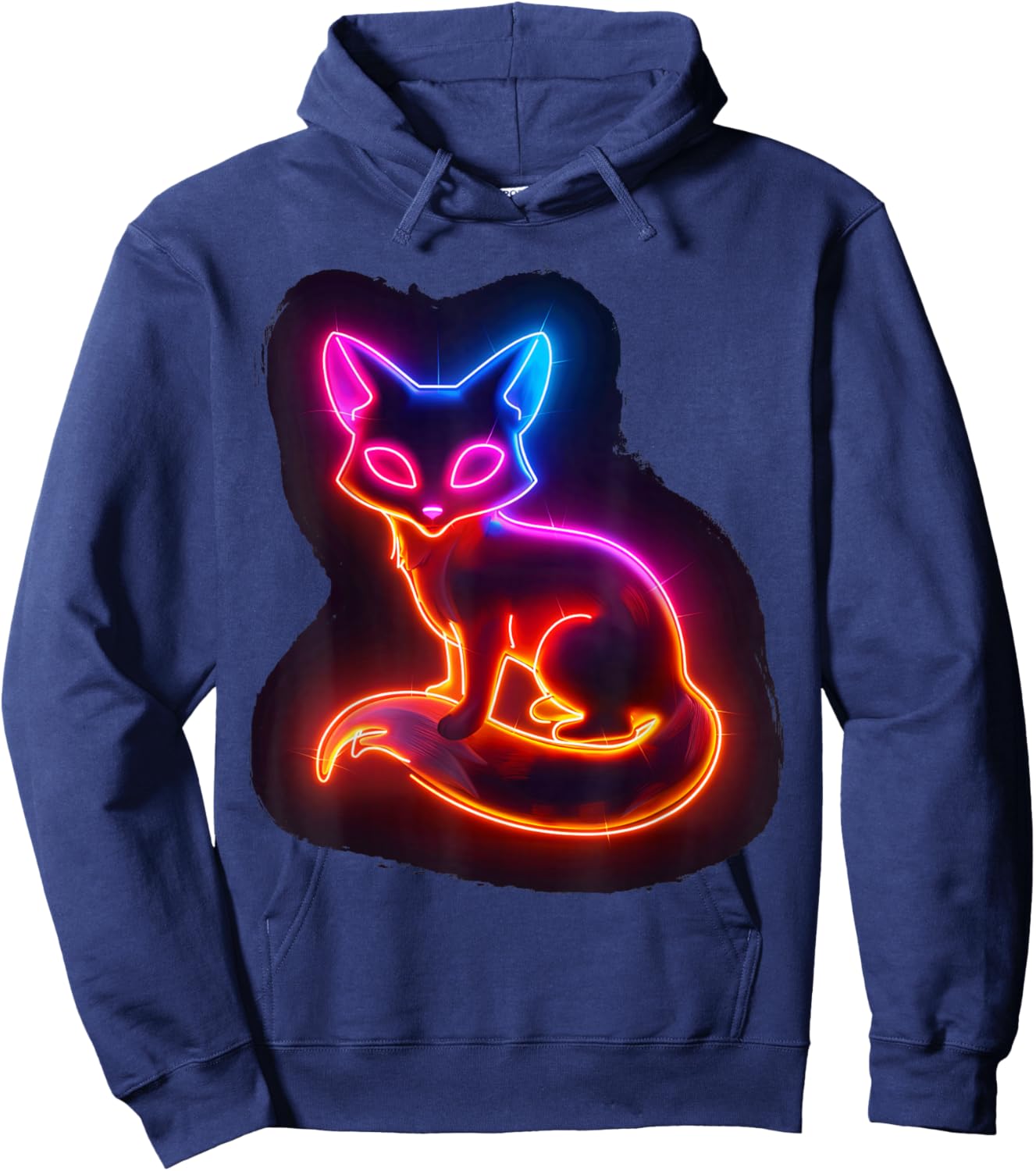 Colored Fox Cute Gaming Foxes Arctic Boy Hoodie - Hoodie | Navy