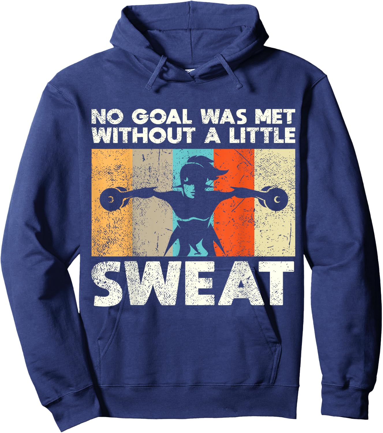 Women Workout Gym Saying Motivational Fitness Lover Gift Hoodie - Hoodie | Navy