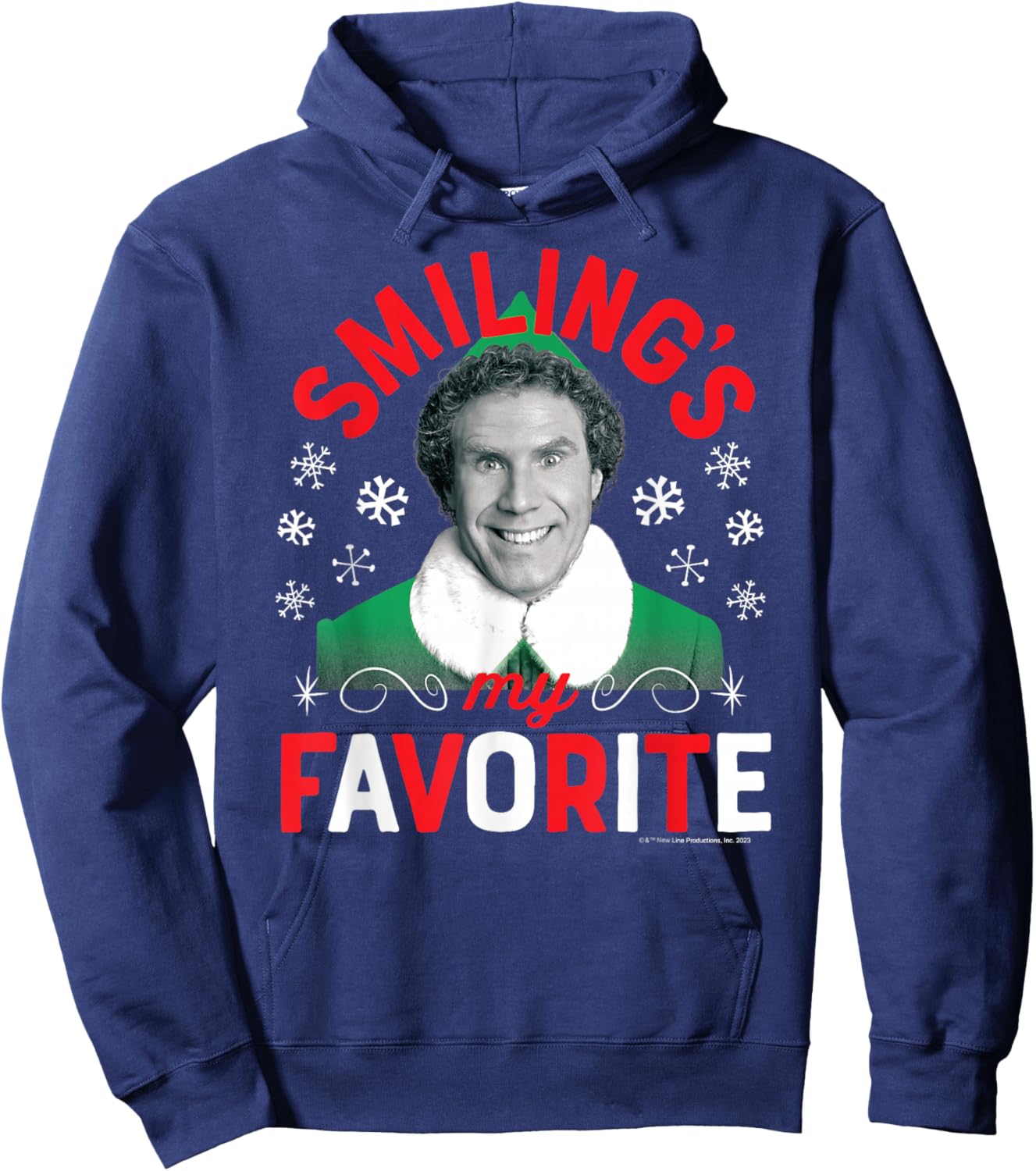 Elf - Smiling's My Favorite Hoodie - Hoodie | Navy