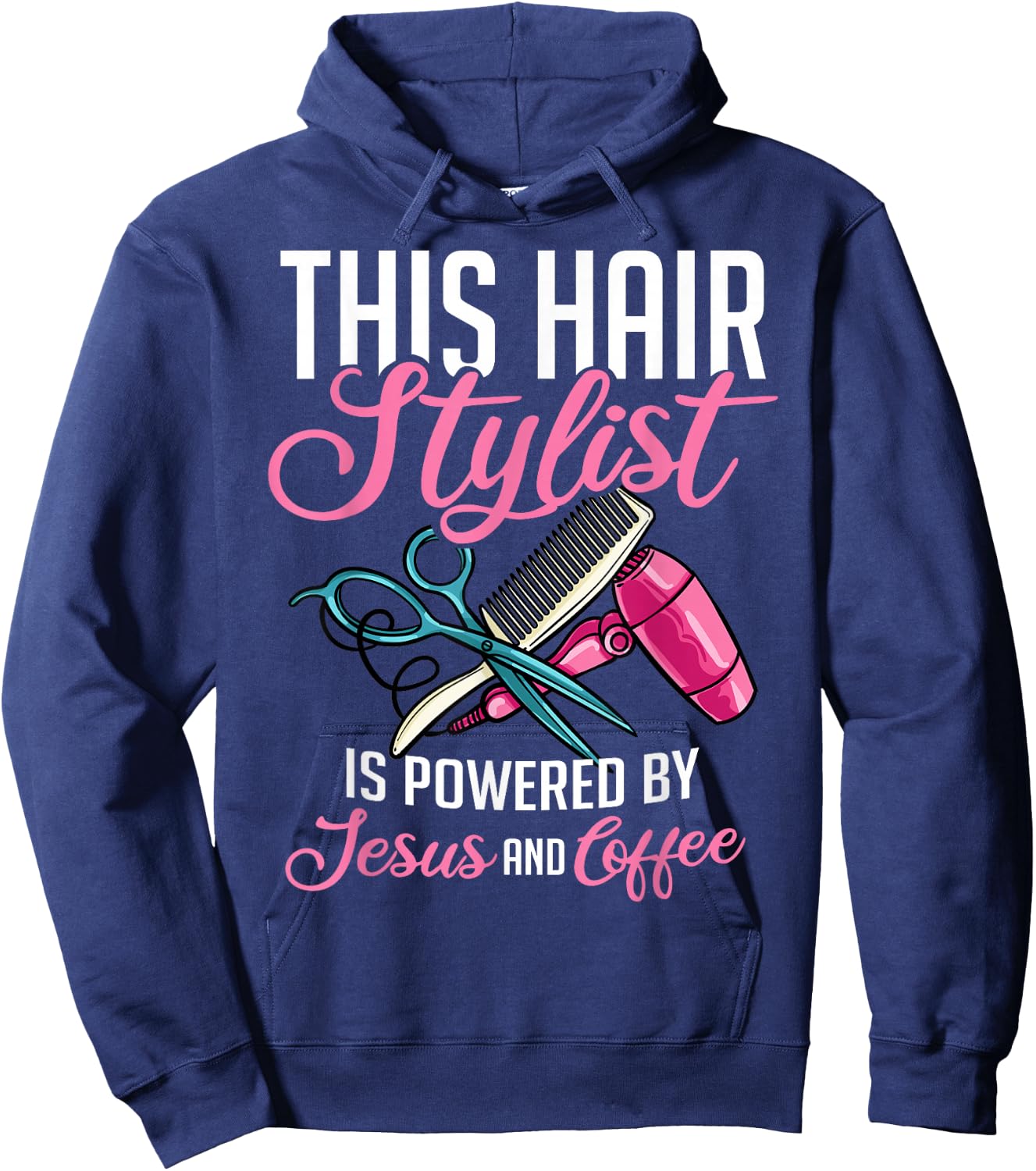 Hairstylist Hairdressing Hairdresser Hair Stylist Hoodie - Hoodie | Navy