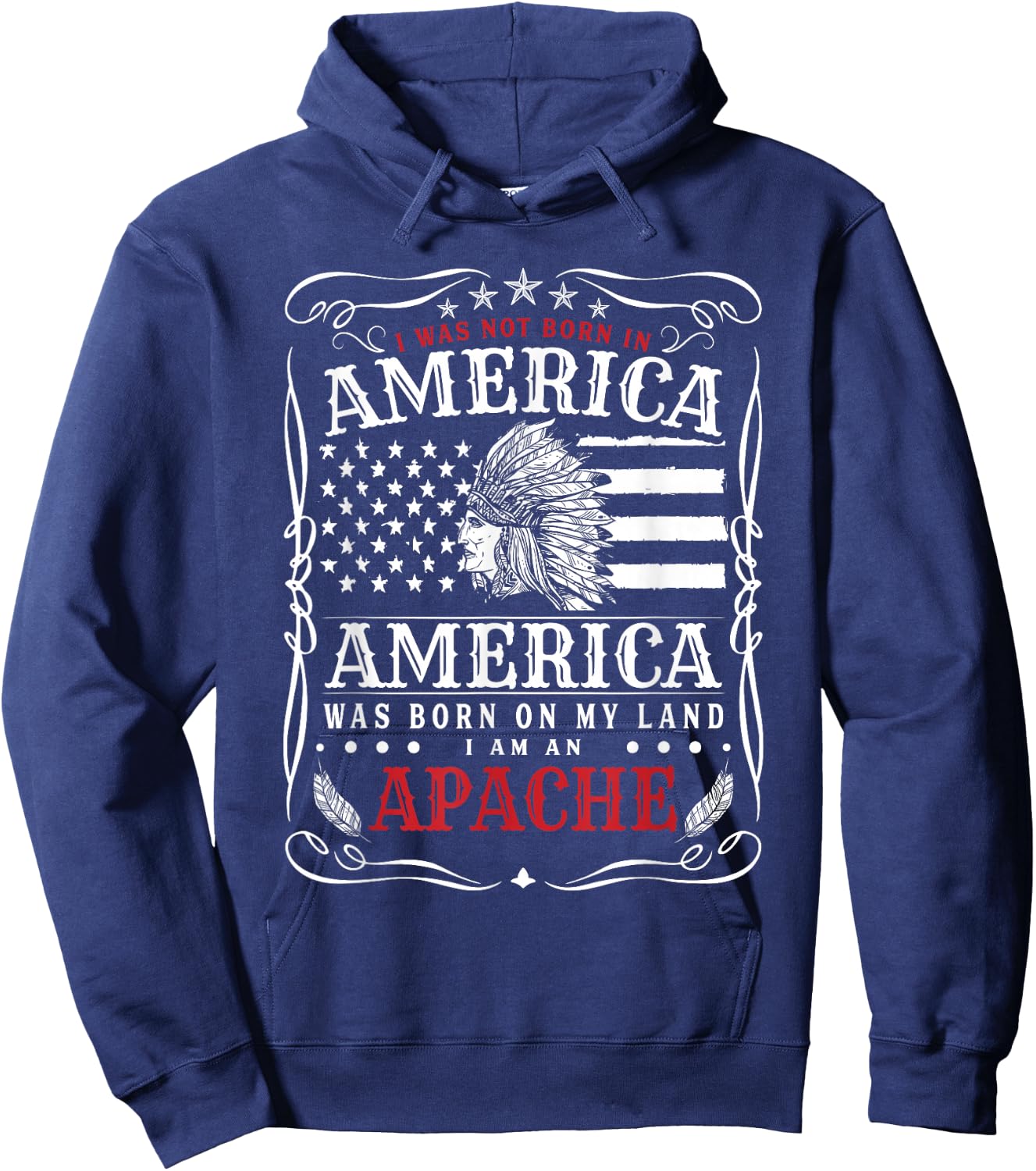 Native American Apache Hoodie - Hoodie | Navy