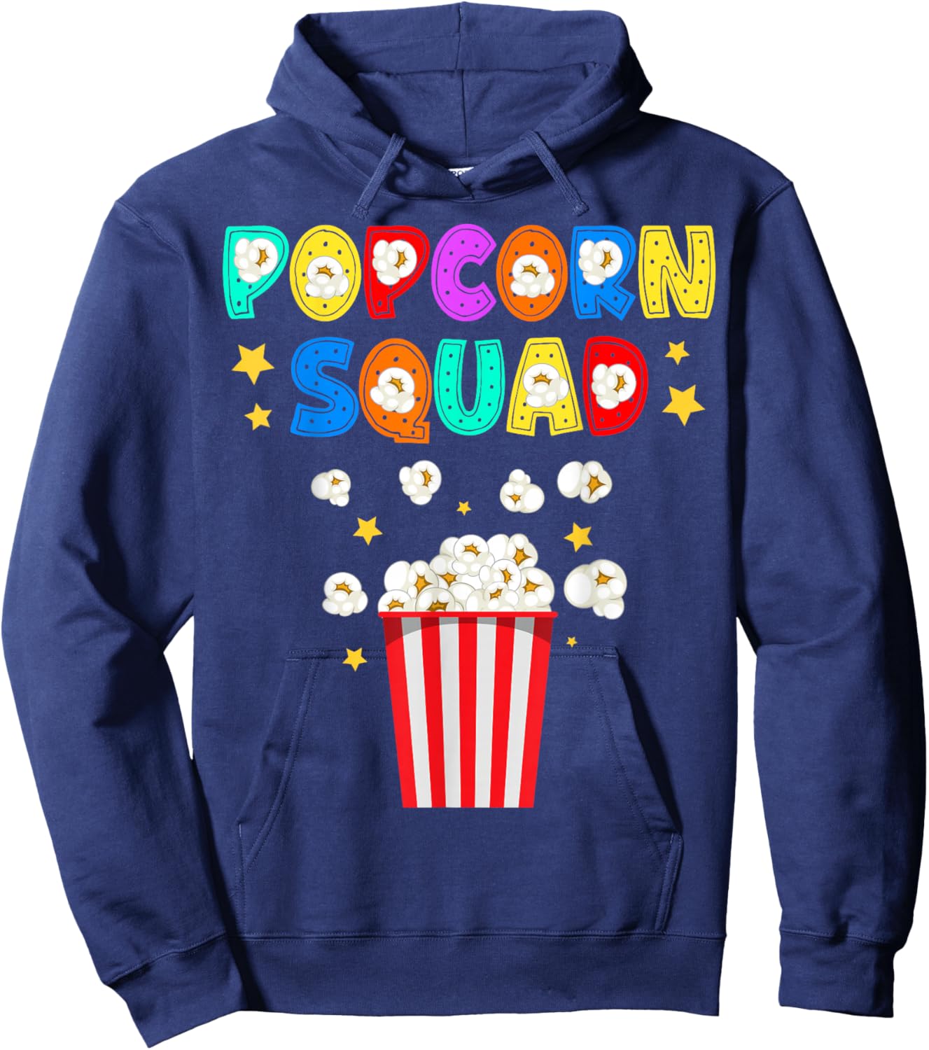 Popcorn Squad Movie Theater Lover Theatre Nerd Hoodie - Hoodie | Navy