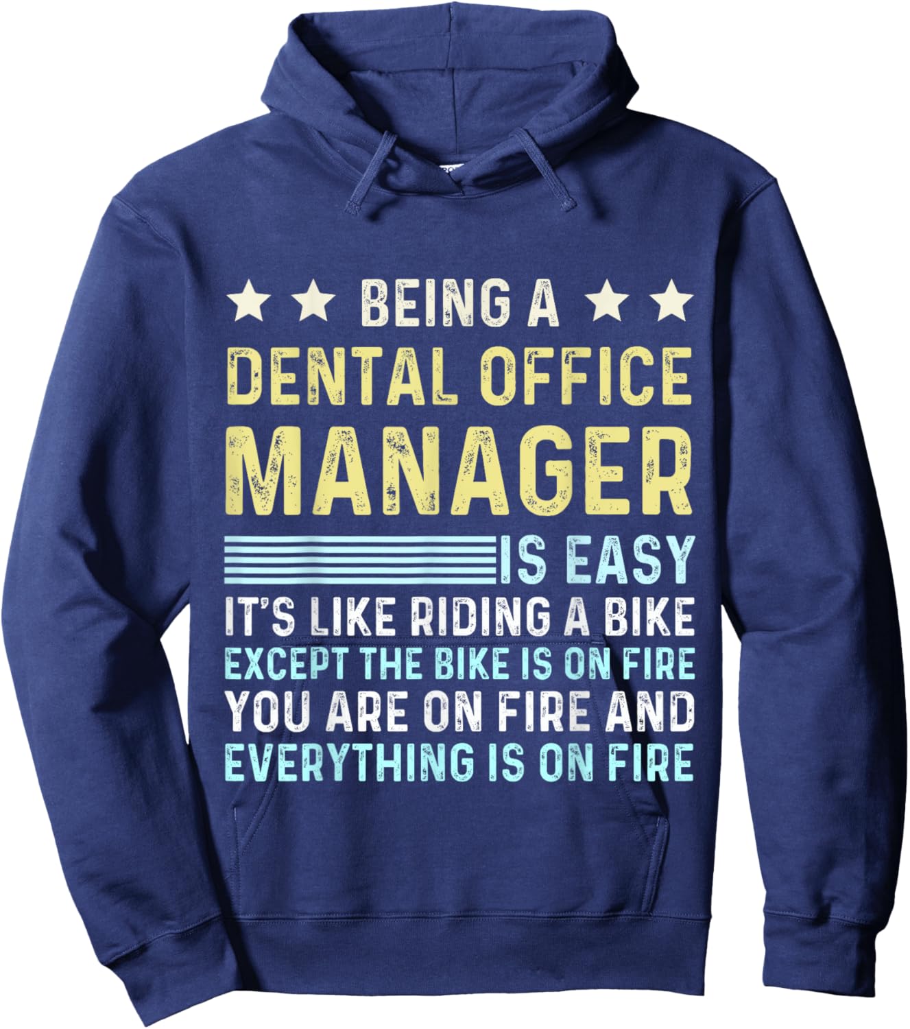 Cute appreciation day dental office manager assistant Hoodie - Hoodie | Navy