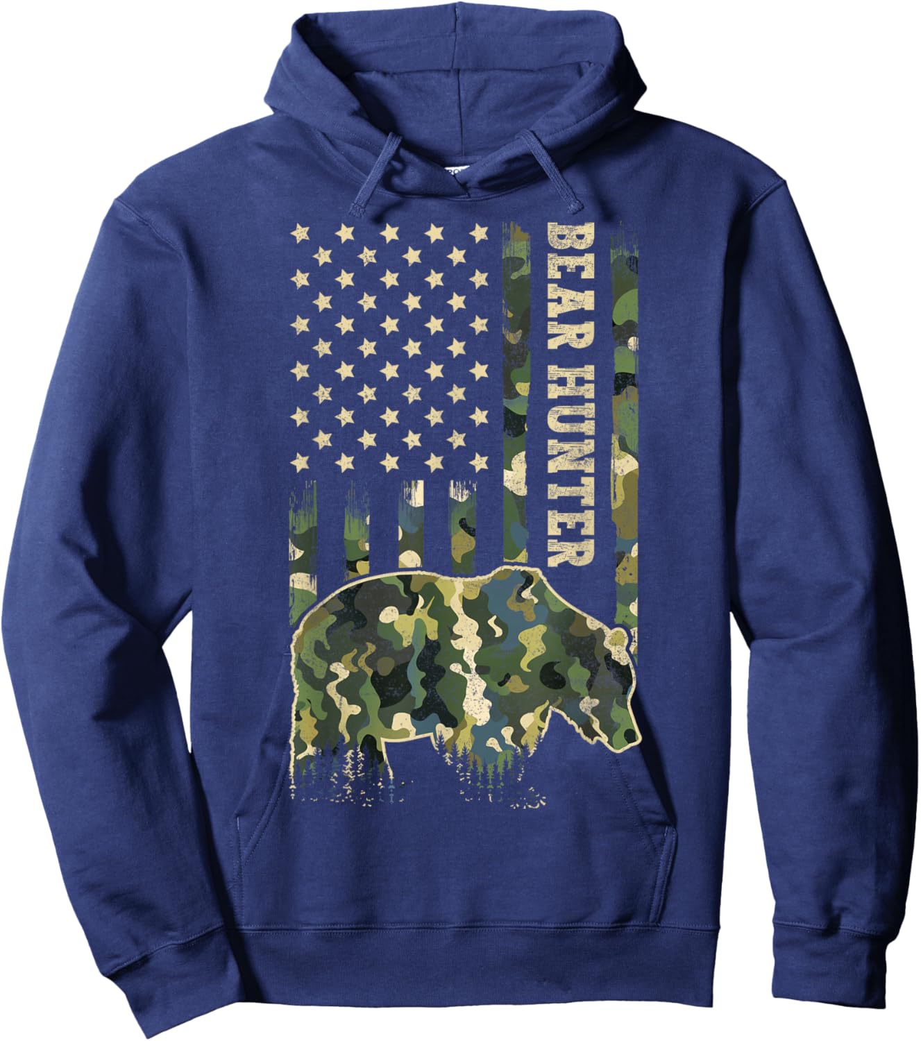 Bear Hunting Hoodie - Hoodie | Navy