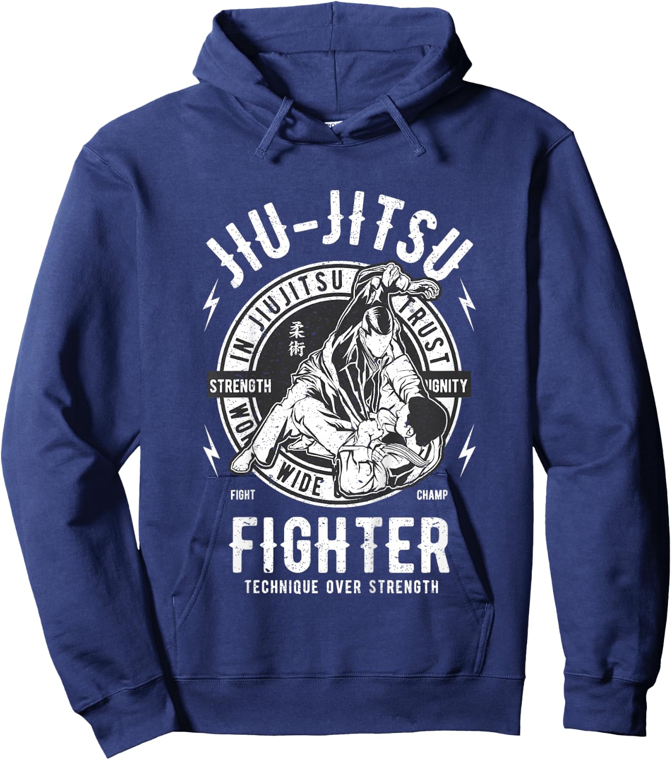 JIU Jitsu BJJ Kids Boy Girl Youth Children Boys Hoodie - Hoodie | Navy