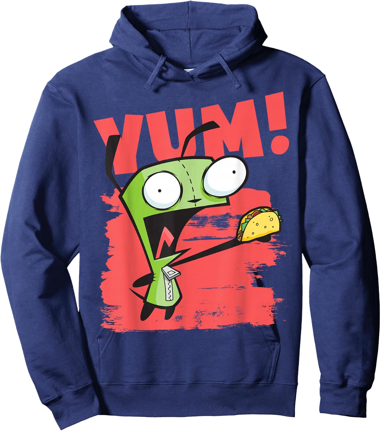 Invader Zim Gir With A Taco Poster Hoodie - Hoodie | Navy