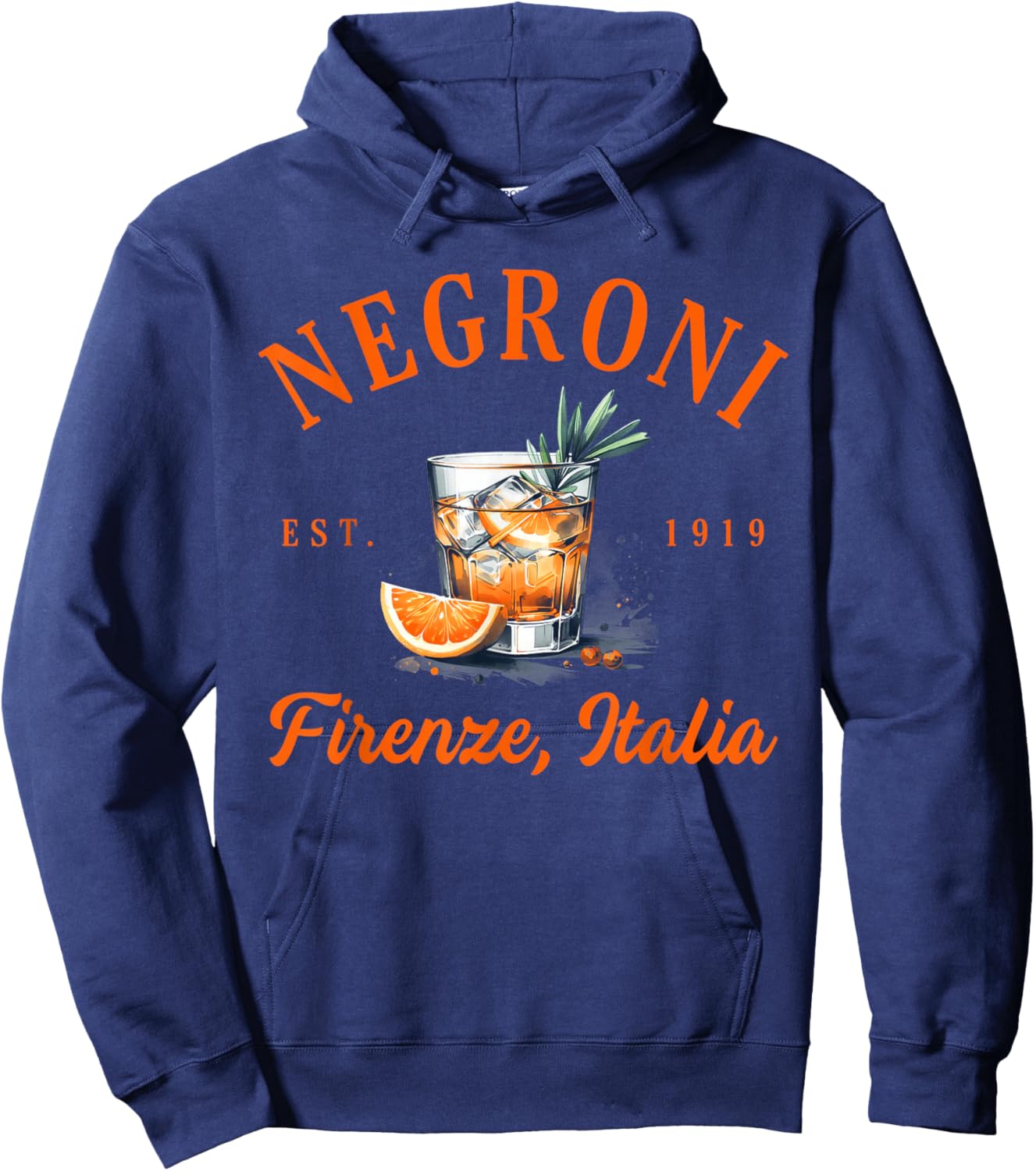 Negroni Lover Firenze Italia Italian Travel Florence Italy Hoodie - Hoodie | Navy