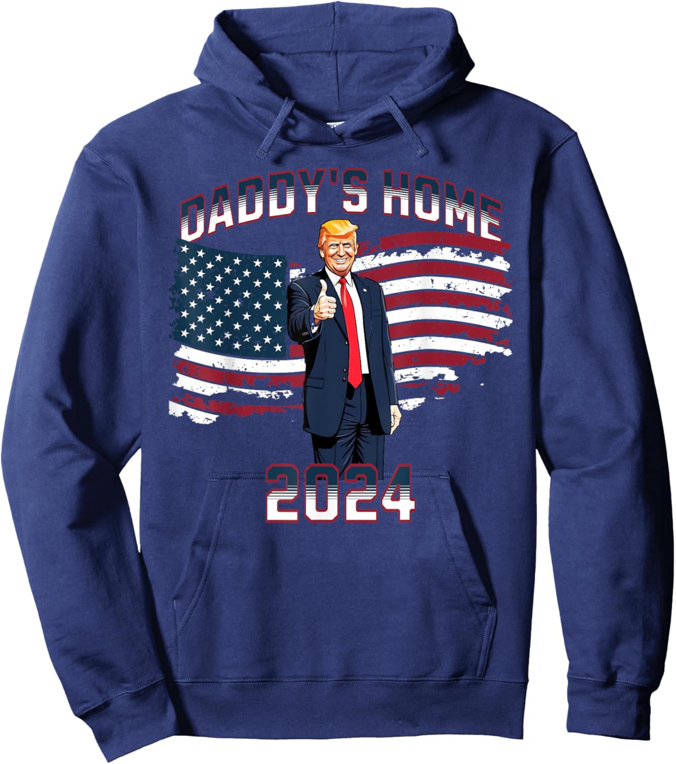 Trump 2024 Daddy's Home Hoodie - Hoodie | Navy
