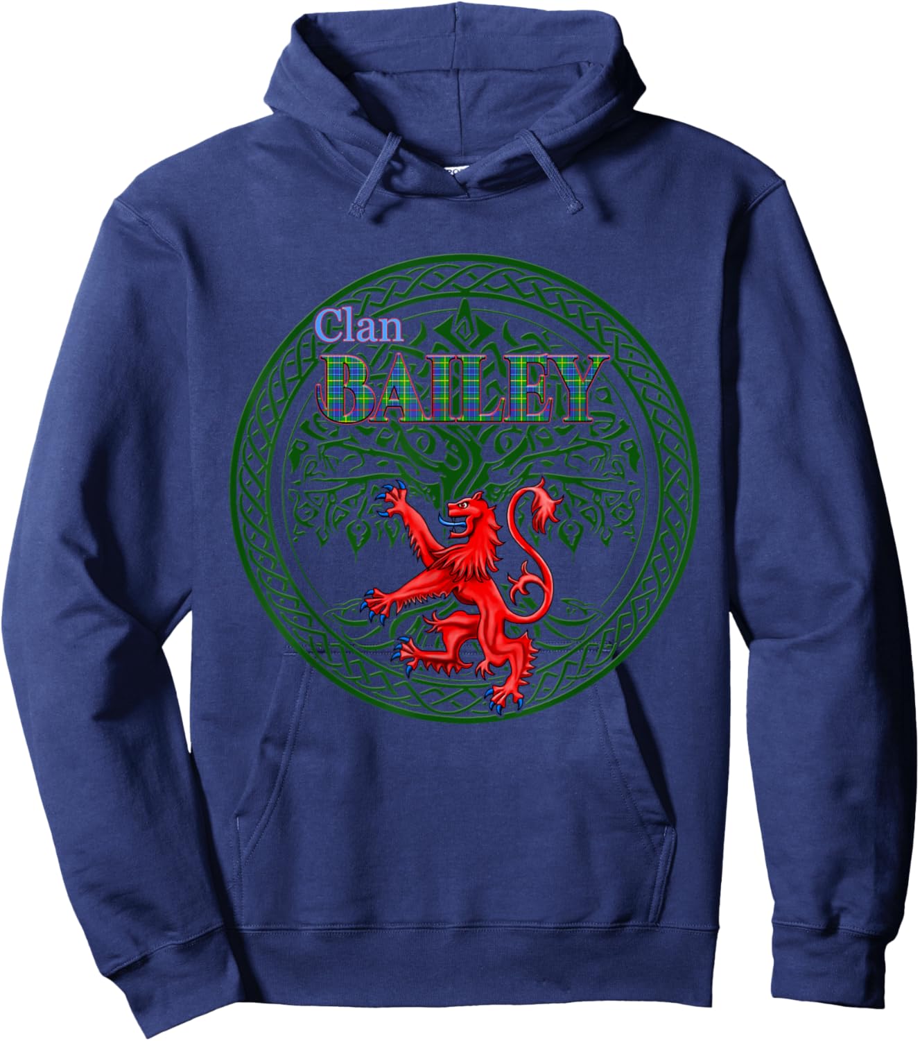 Bailey Scottish Clan Pride Family Hoodie - Hoodie | Navy