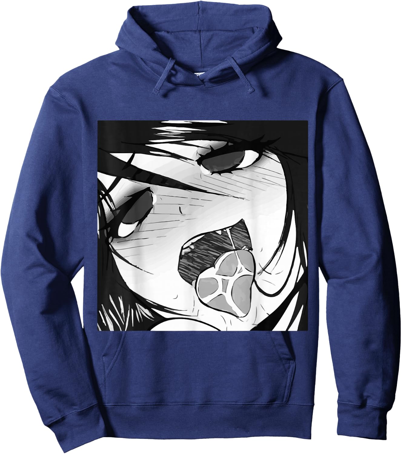 Ecchi Otaku Hentai Waifu Ahegao Girl Manga Anime Hoodie - Hoodie | Navy