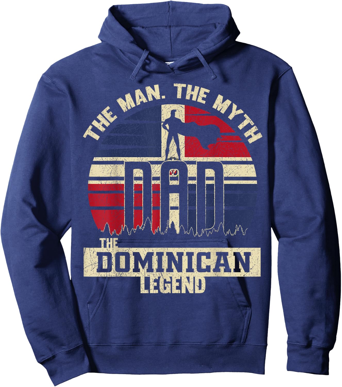 The Man The Myth The Dominican Legend Dad Hoodie - Hoodie | Navy