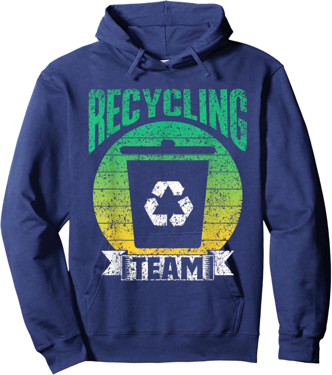Recycling Team Trash Recycle Earth Day Environment Hoodie - Hoodie | Navy