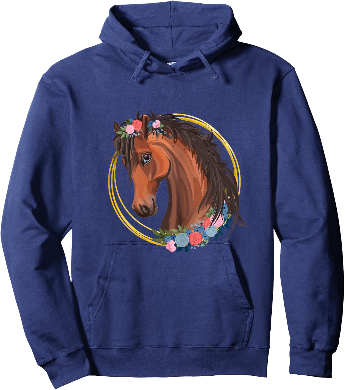 Horse Lover Shirt Girls Horseback Riding Equestrian Horse Hoodie - Hoodie | Navy