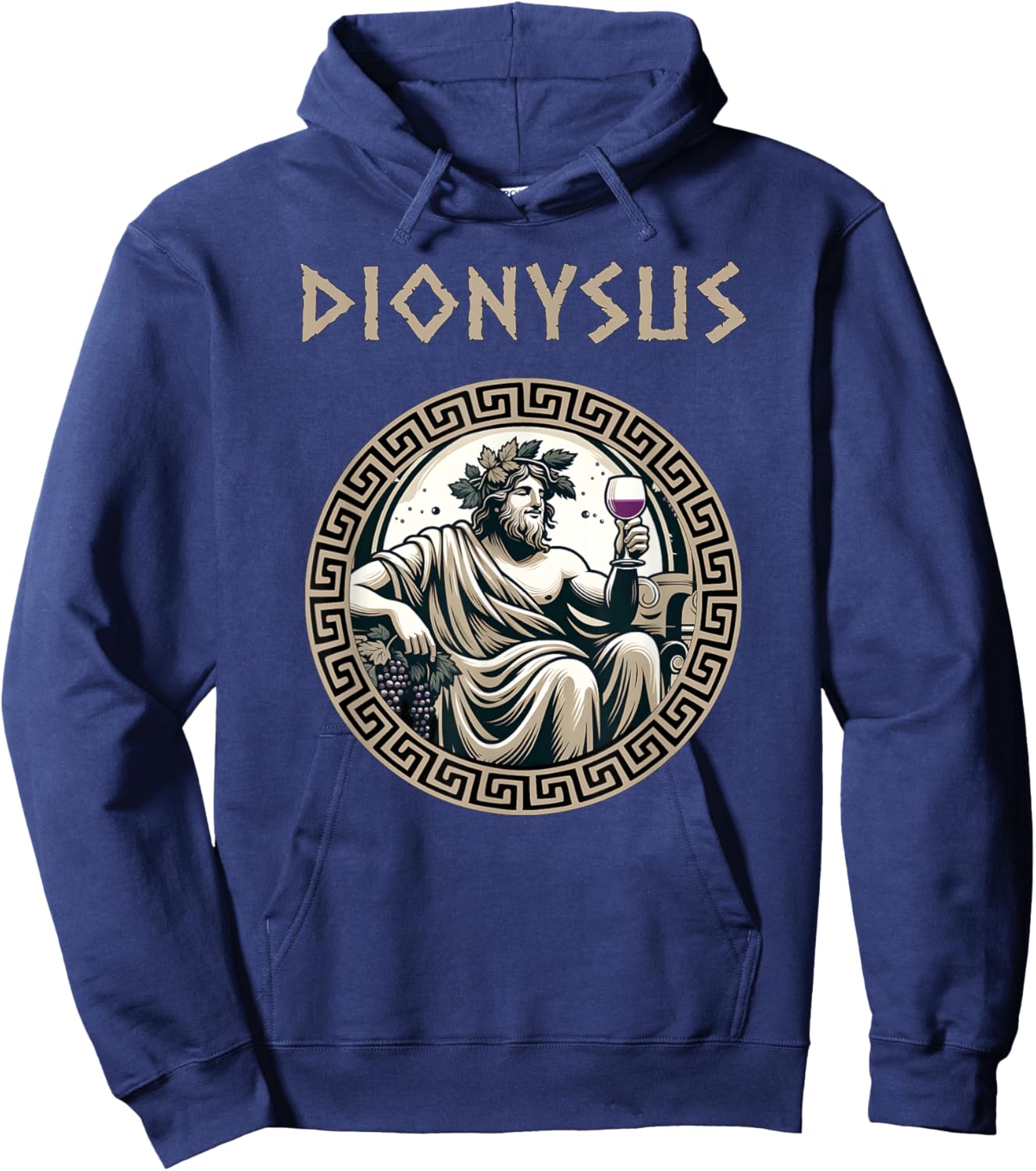 Dionysus Greek God Hoodie - Hoodie | Navy
