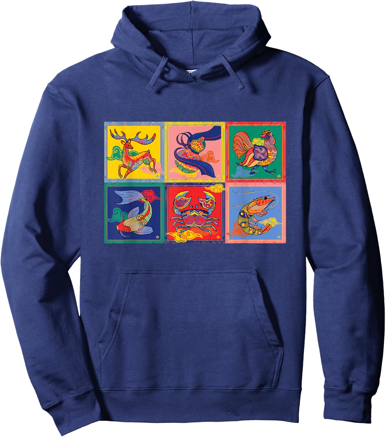 Bau Cua Tom Ca Vietnamese Game Hoodie - Hoodie | Navy