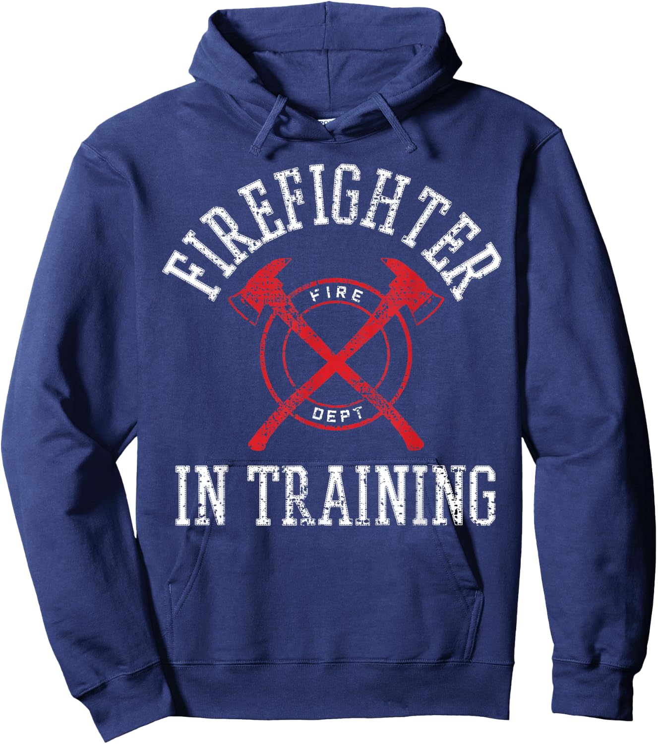 Firefighter In Training Vintage Hoodie - Hoodie | Navy