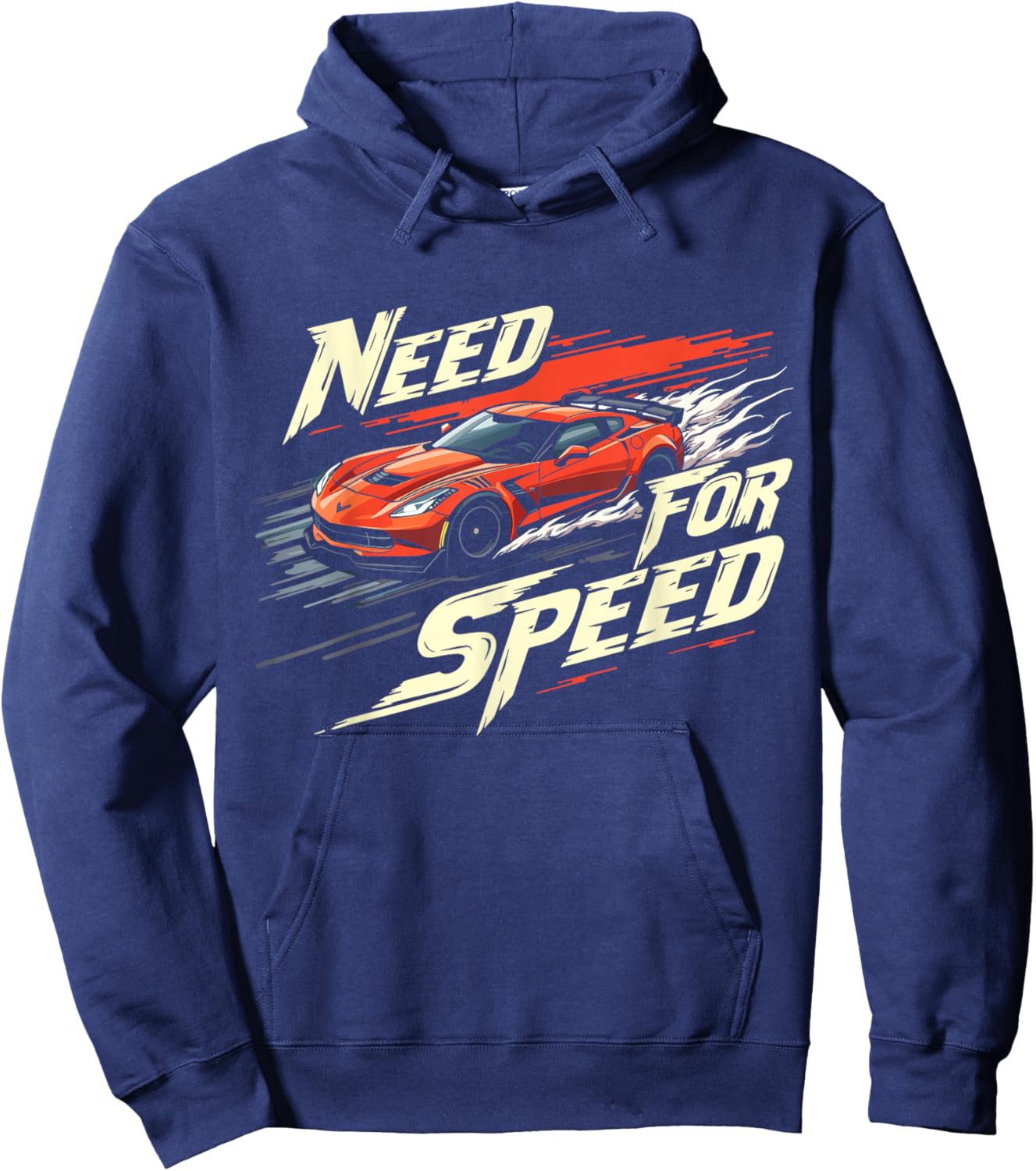 Need for Speed High-Octane Racing Graphic Design Hoodie - Hoodie | Navy