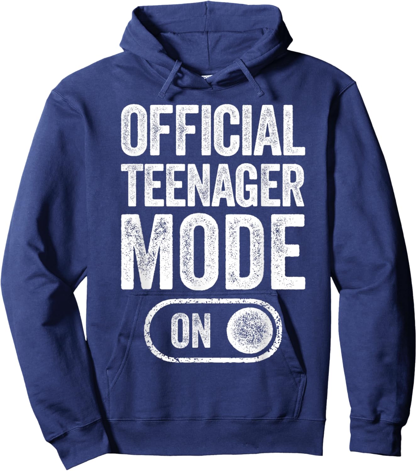 Official Teenager Mode On 13Th Birthday Gifts 13 Years Old Hoodie - Hoodie | Navy