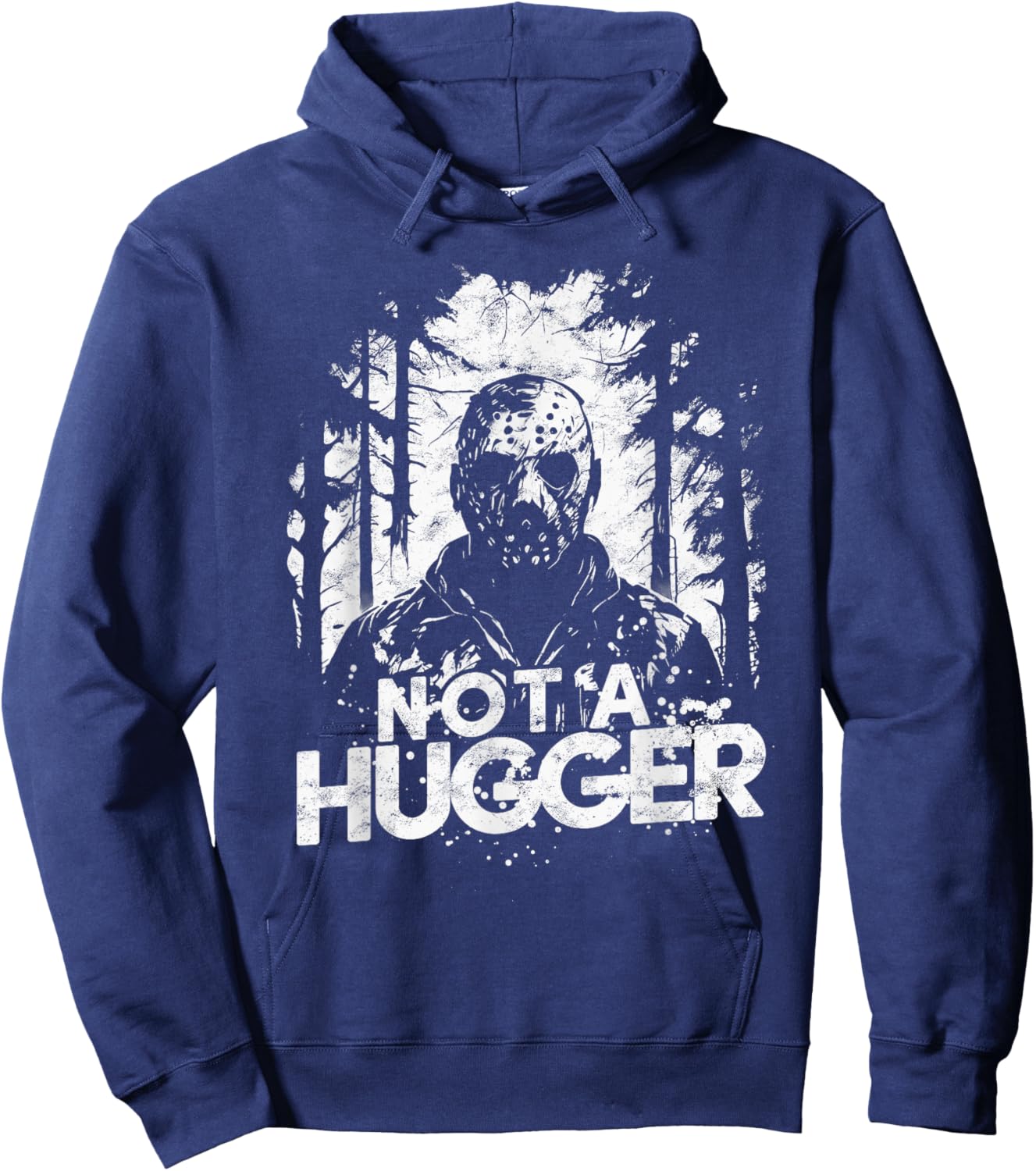 Funny Scary Character Hugger Hoodie - Hoodie | Navy