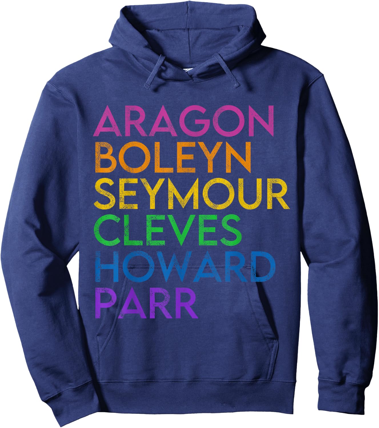 Six Ex Wife British History Historian Musical Lover Hoodie - Hoodie | Navy