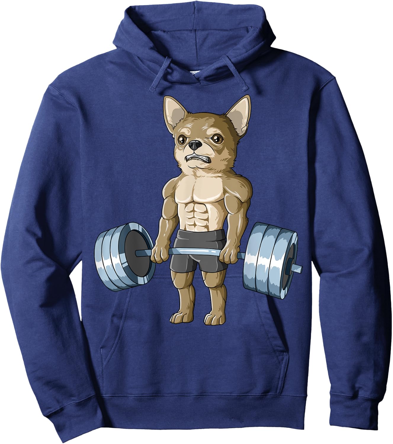 Weightlifting Chihuahua Deadlifting Chihuahua Powerlifting Hoodie - Hoodie | Navy