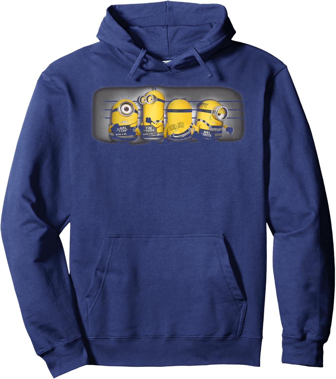 Despicable Me Minions Group Mug Shot Graphic Small Hoodie - Hoodie | Navy