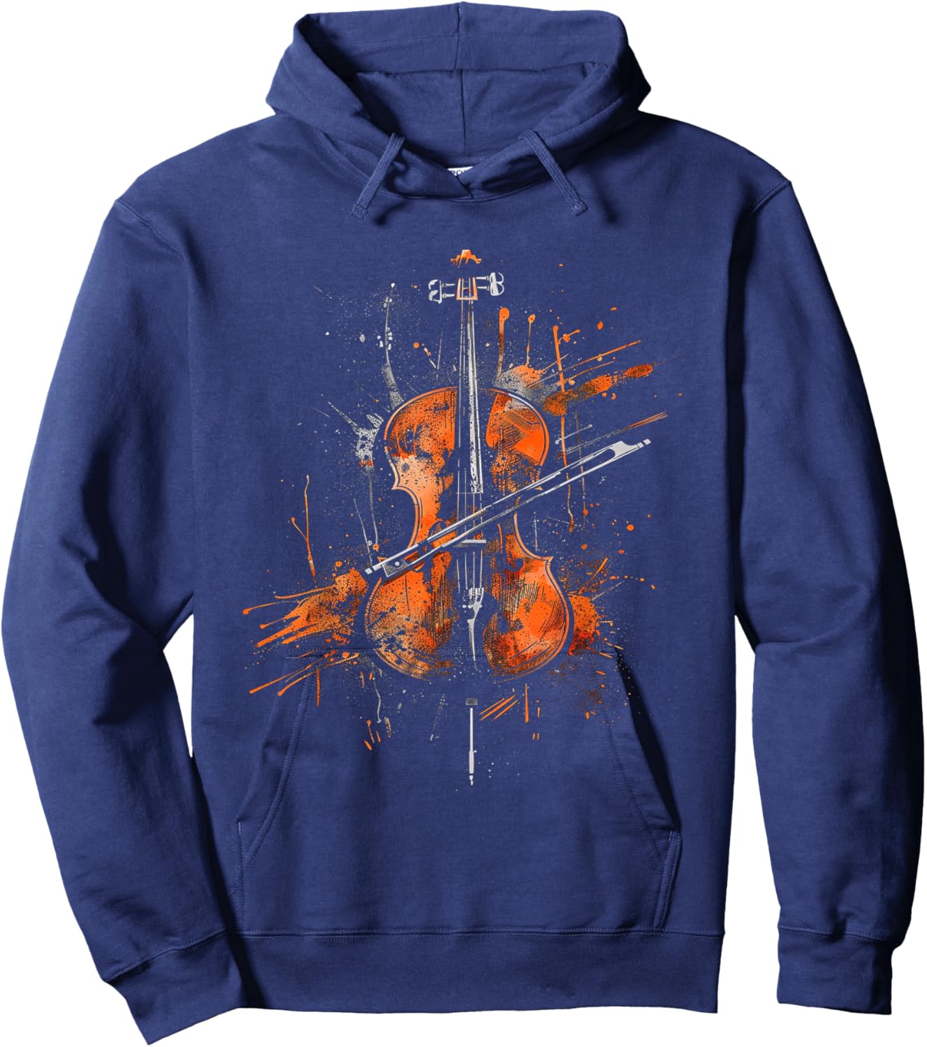 Cello Sketch Hoodie - Hoodie | Navy