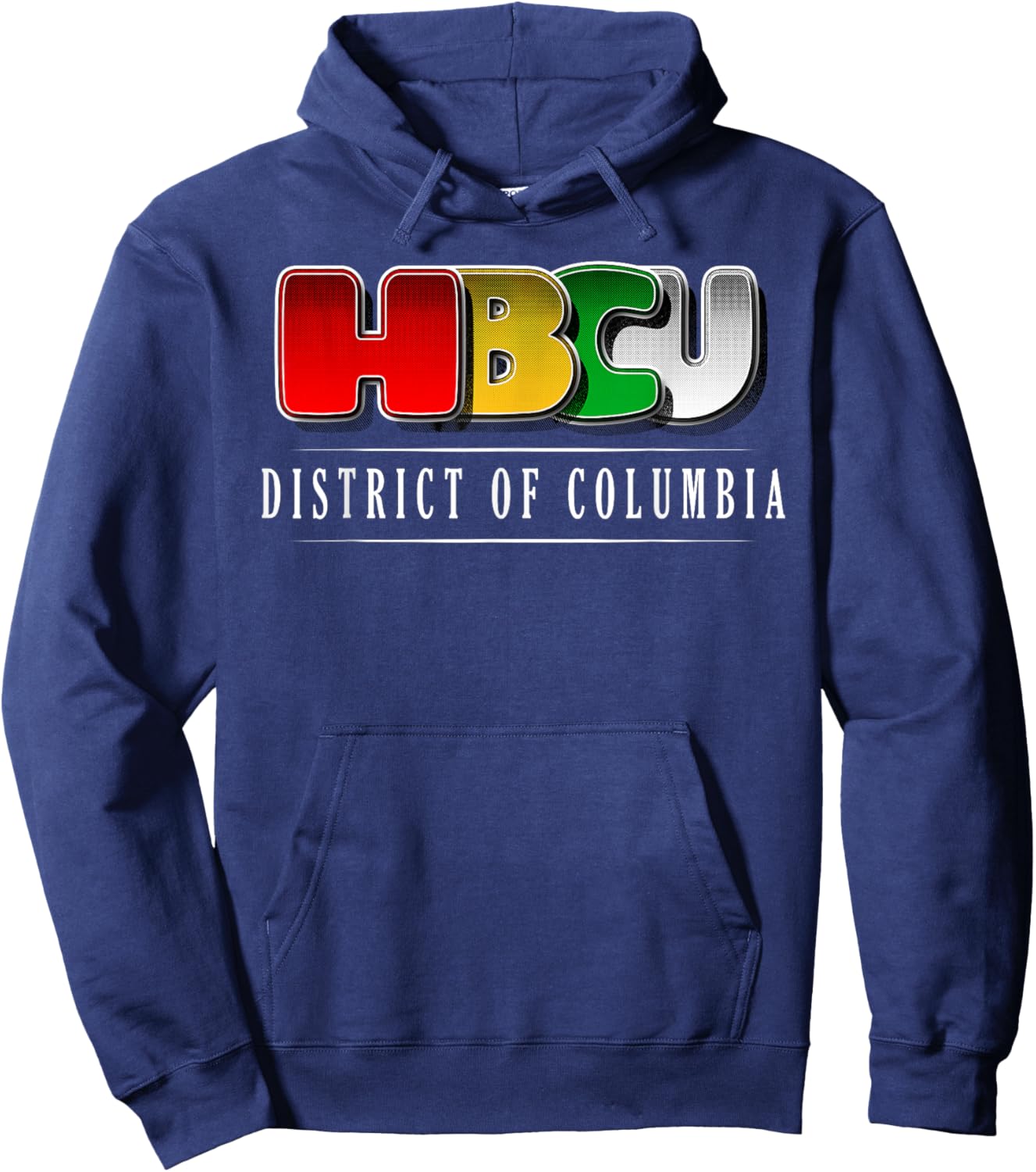 HBCU District of Columbia Pride African American Heritage Hoodie - Hoodie | Navy