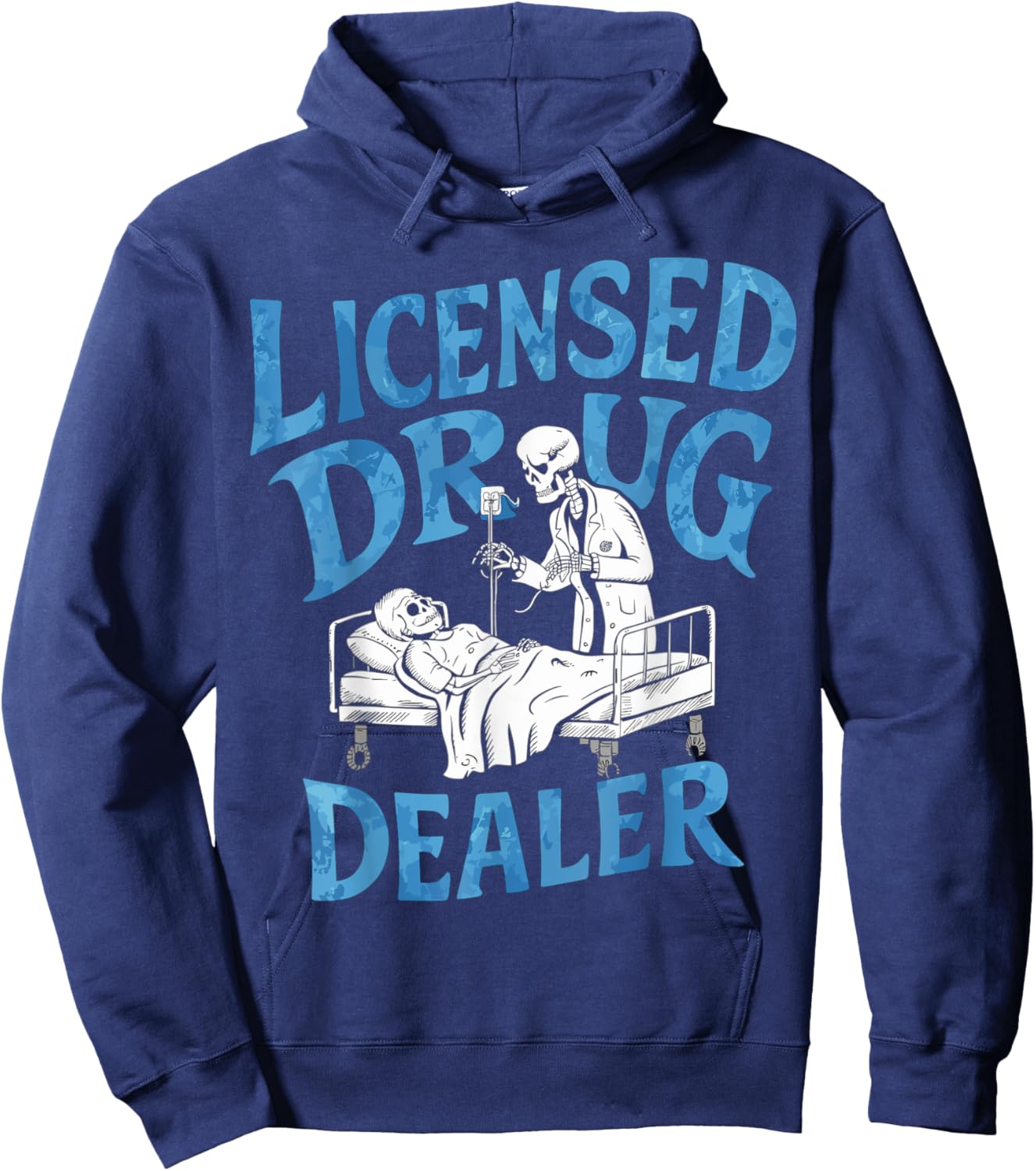 Licensed Drug Dealer Trafficker Design For a Pharmacist Hoodie - Hoodie | Navy
