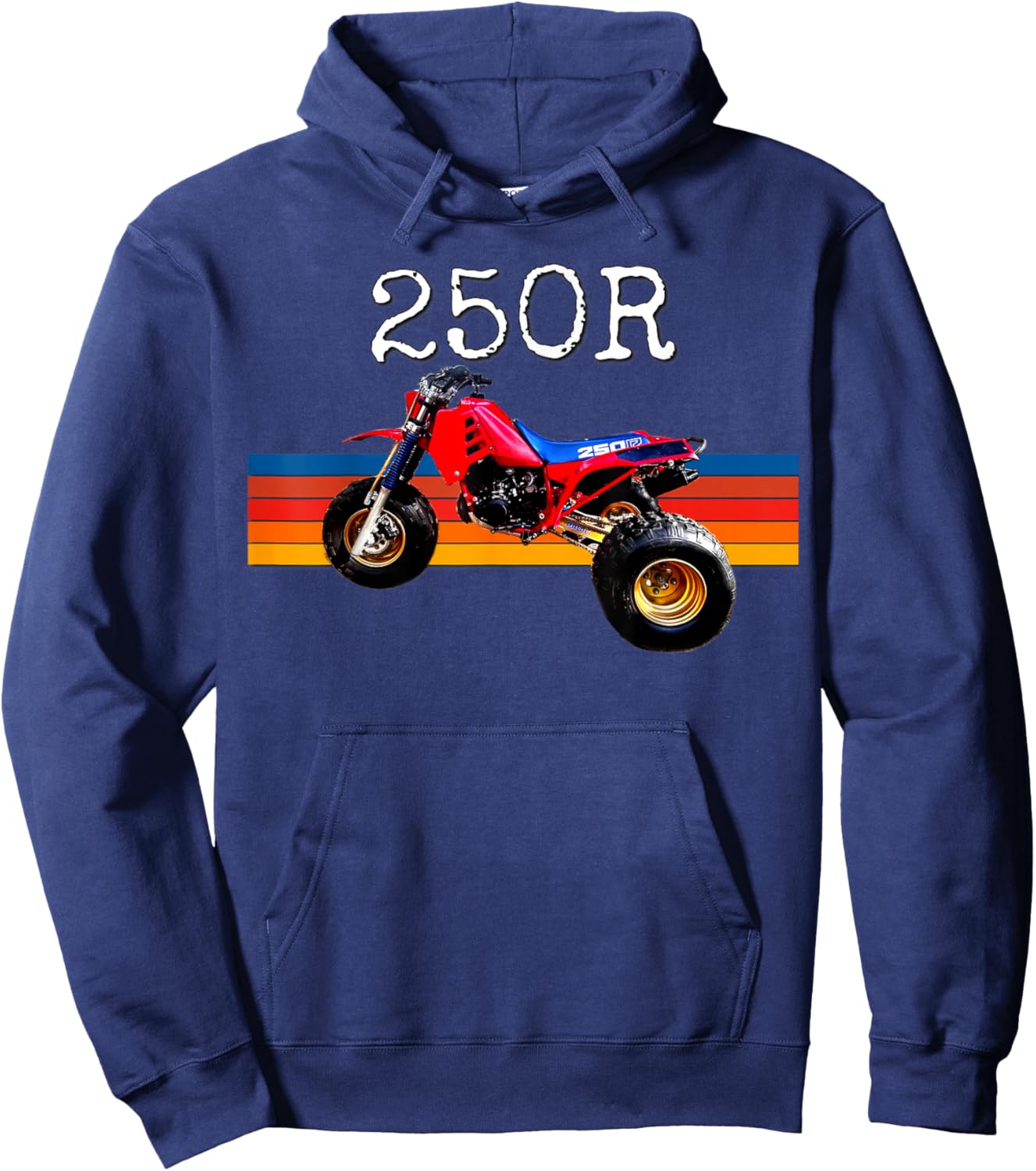 1985 Vintage Retro Three Wheeler ATV ATC 250R Hoodie - Hoodie | Navy