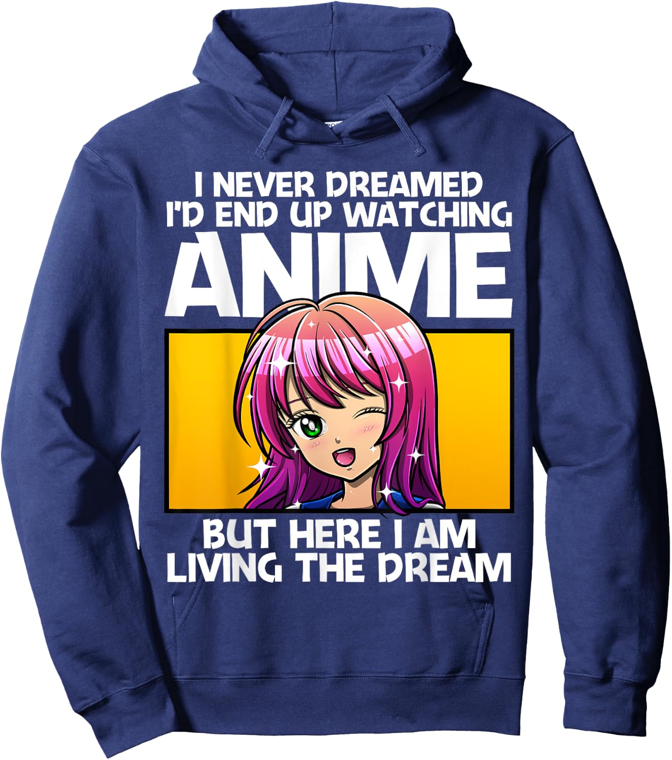 Anime Gift Women Anime Merch Anime Lovers Teen Girls Hoodie - Hoodie | Navy