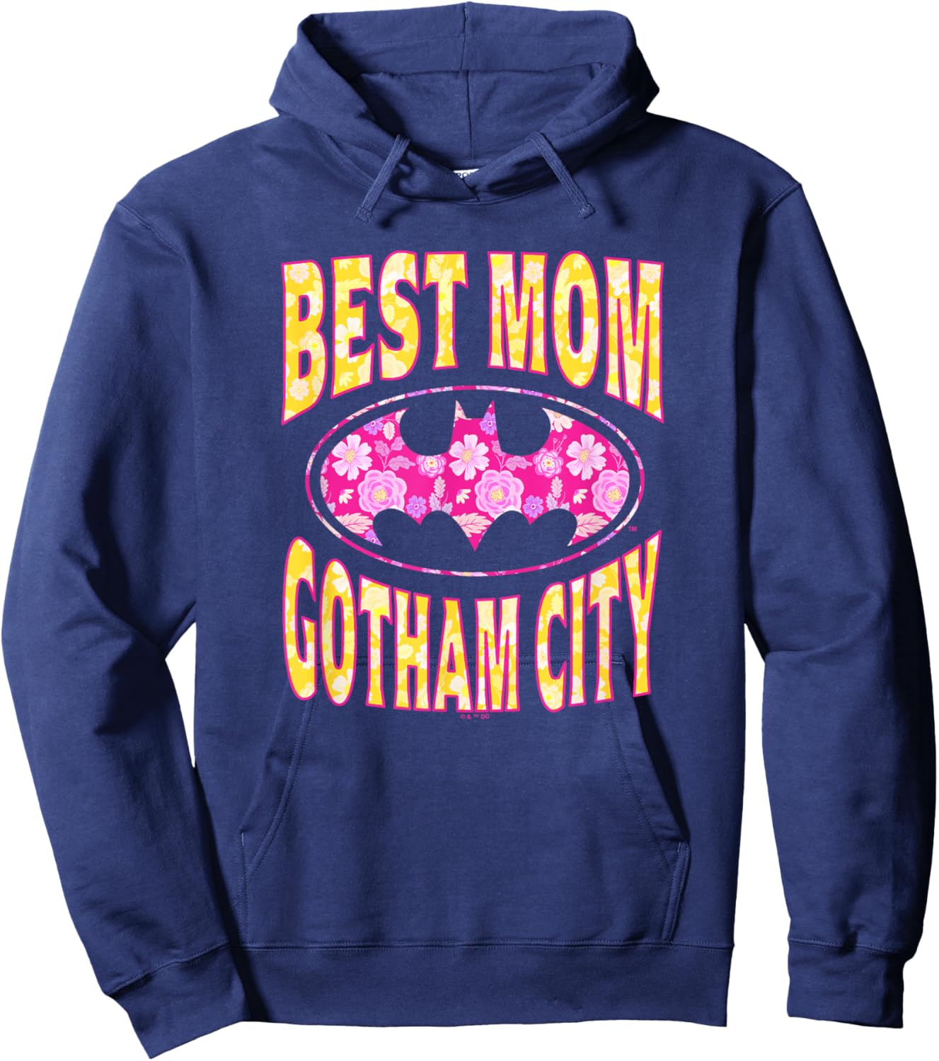 Batman Mother's Day Best Mom in Gotham Hoodie - Hoodie | Navy